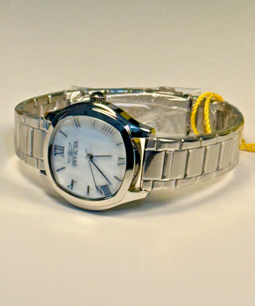 48234 Invicta Wildflower Ladies White Mother of Pearl Dial Stainless Steel Watch