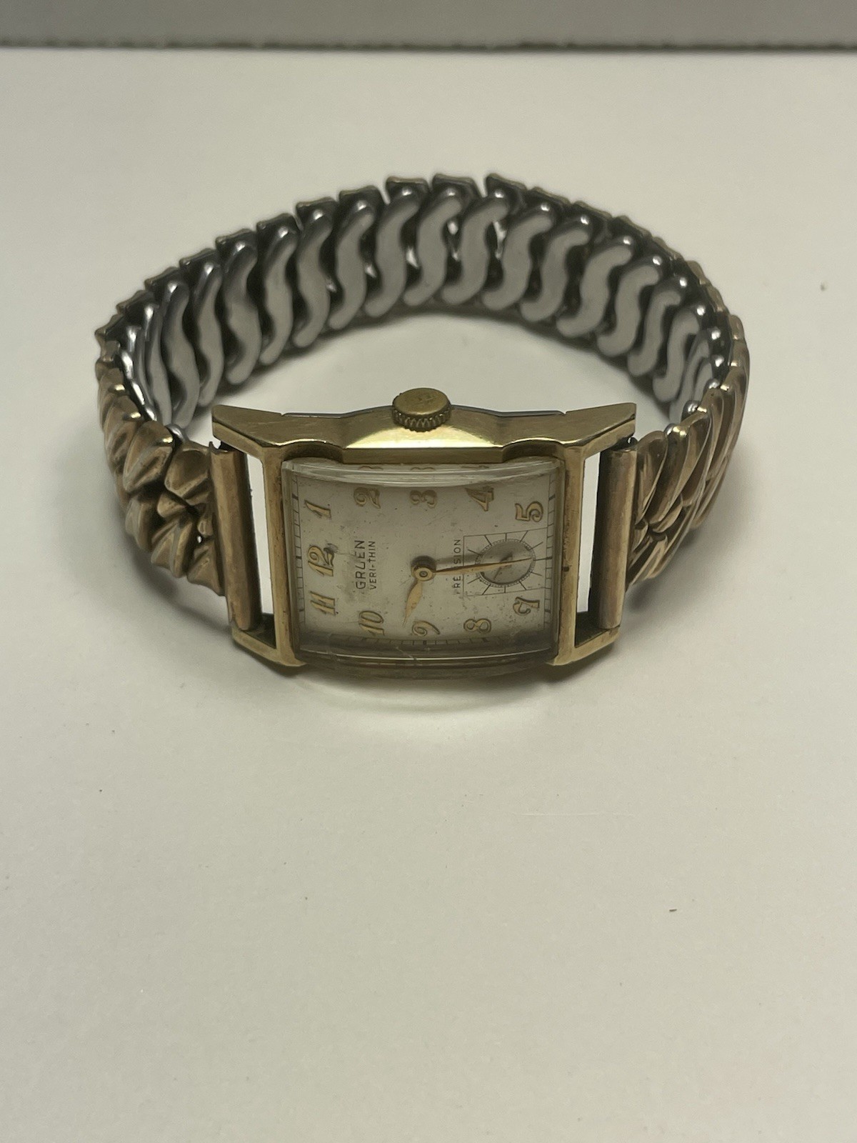 Vintage Gruen Veri-Thin Precision Men’s Wristwatch Swiss Untested KGF Top