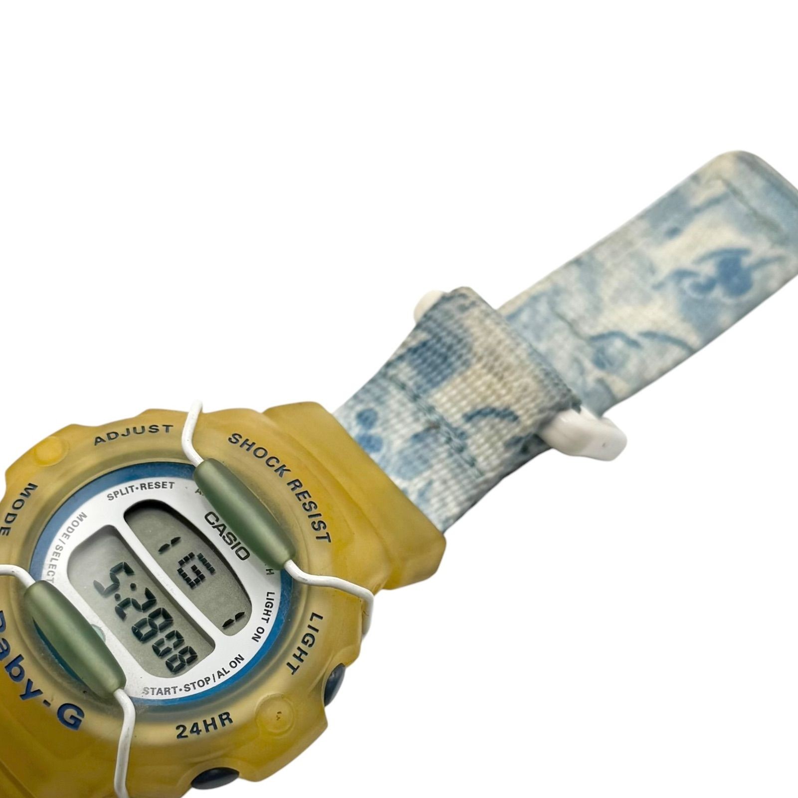 Operational New Battery CASIO Baby G Digital Quartz Watch QZ Yellow Blue White R