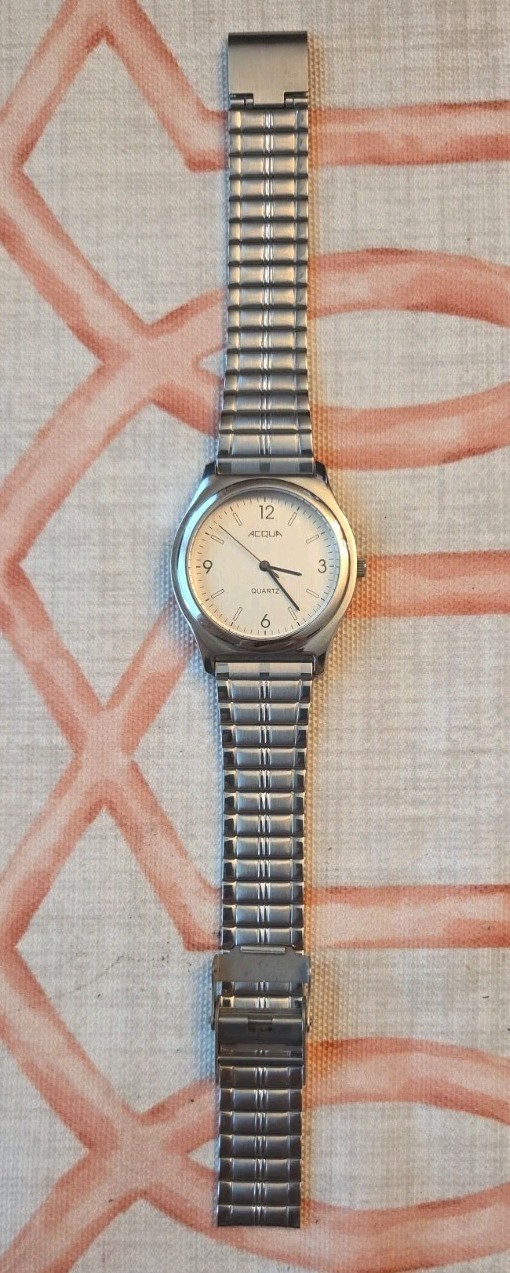 Acqua by Timex Stainless Steel Watch (Timex) Water Resistant New Old Stock