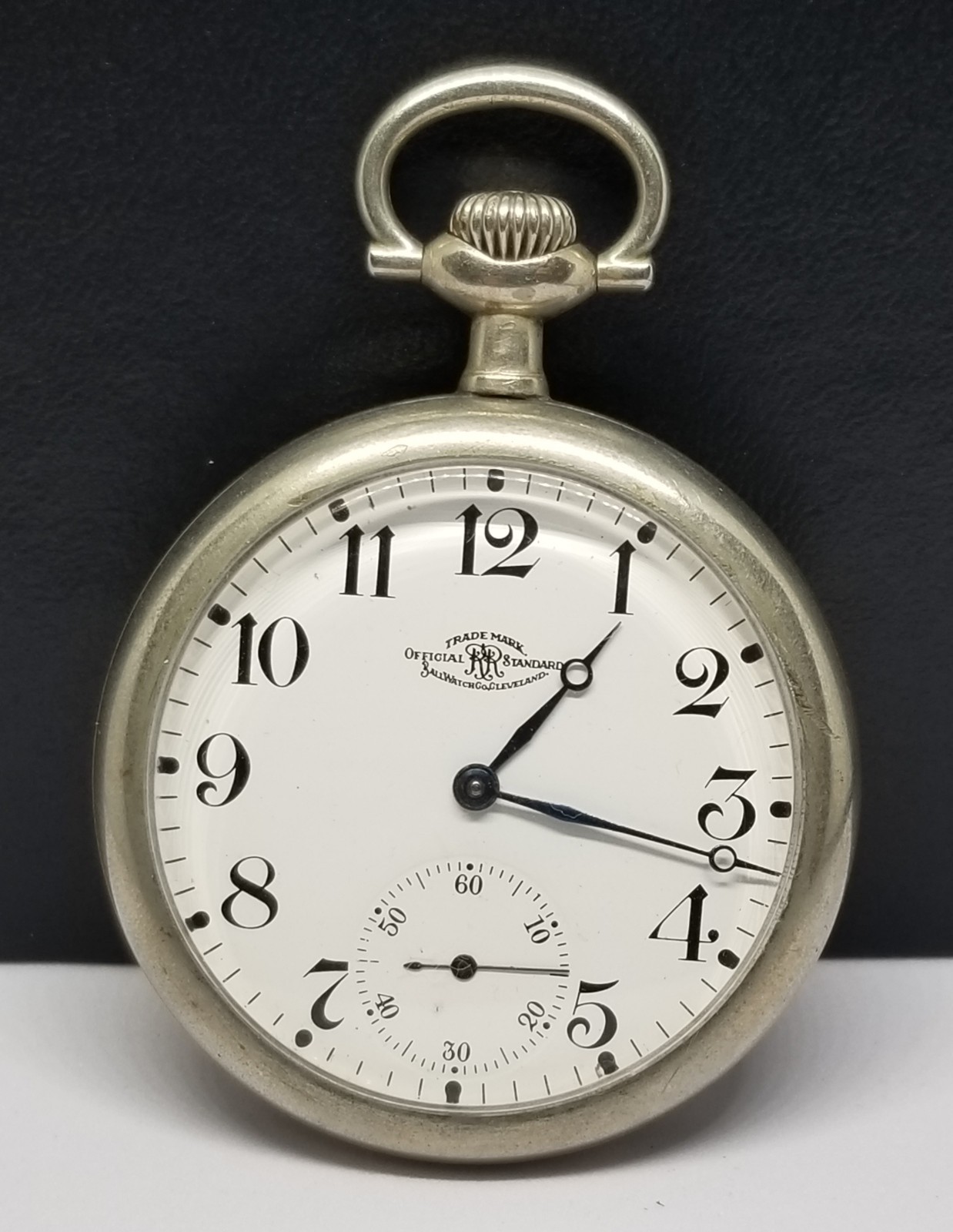 FAPW834 1907 Ball Waltham Official Standard 1899 Model 16s 17j, Runs Temporarily