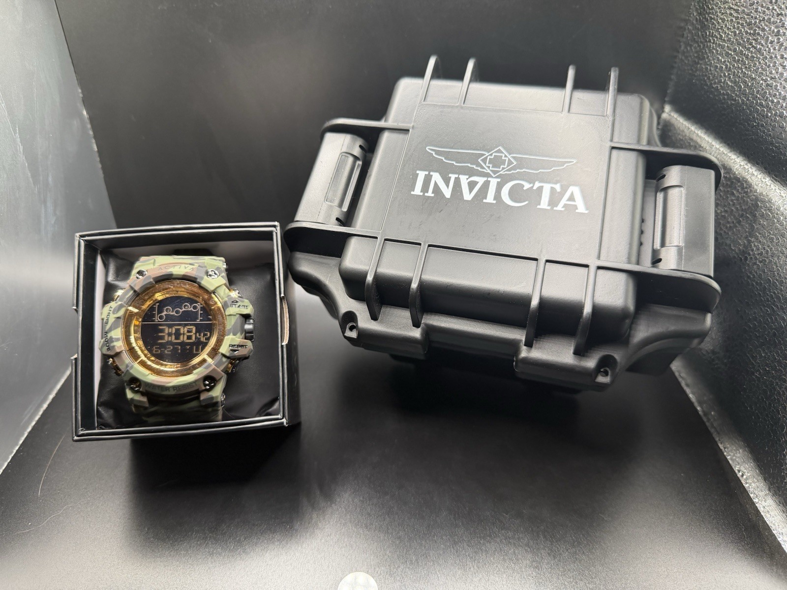 Activa by Invicta Summit X ACW8082-021 50MM Watch + Invicta Hard Case Set