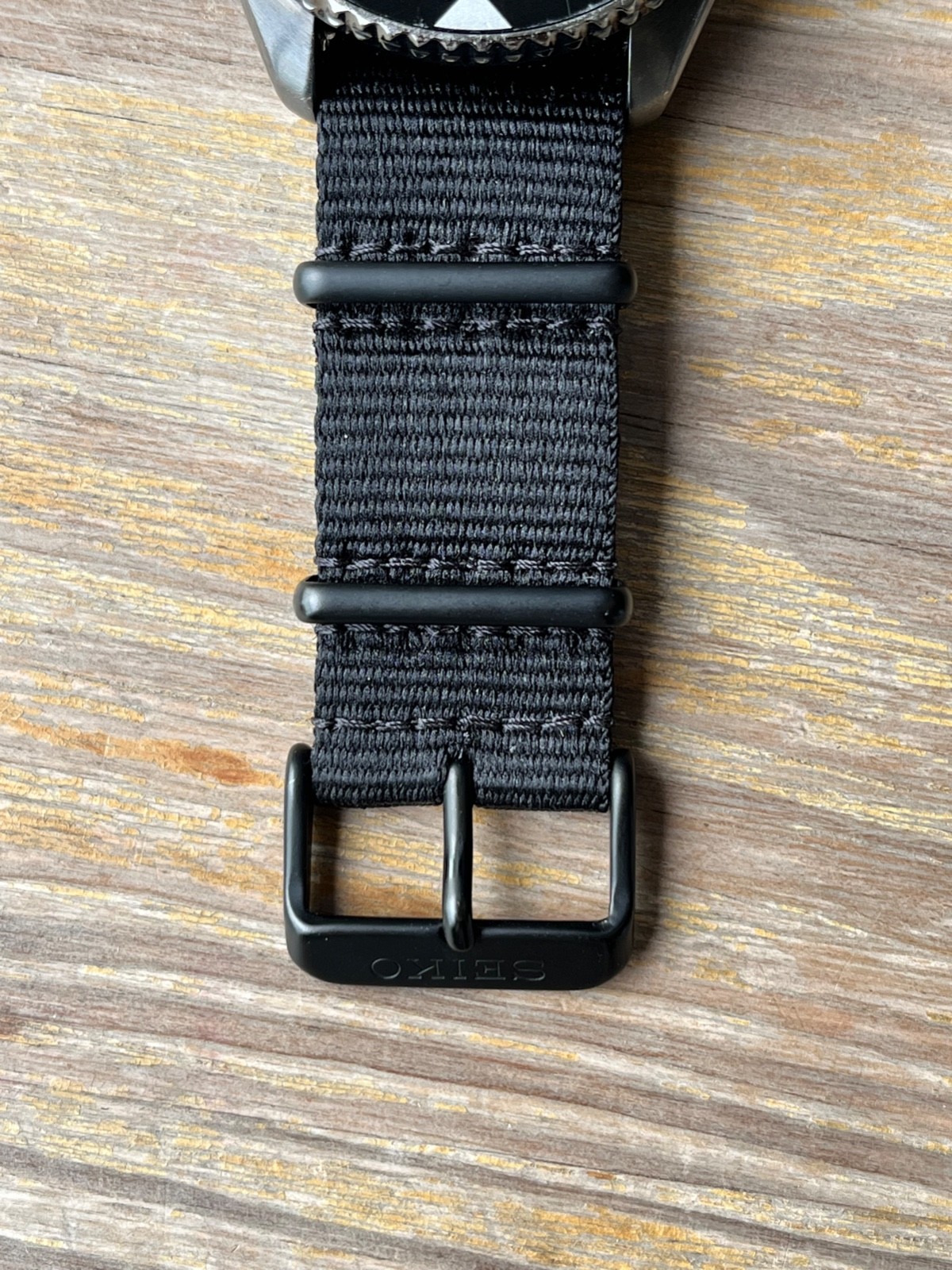 Seiko SRPD79K1 Automatic Black Dial 42mm 4R36 Nylon Strap Watch