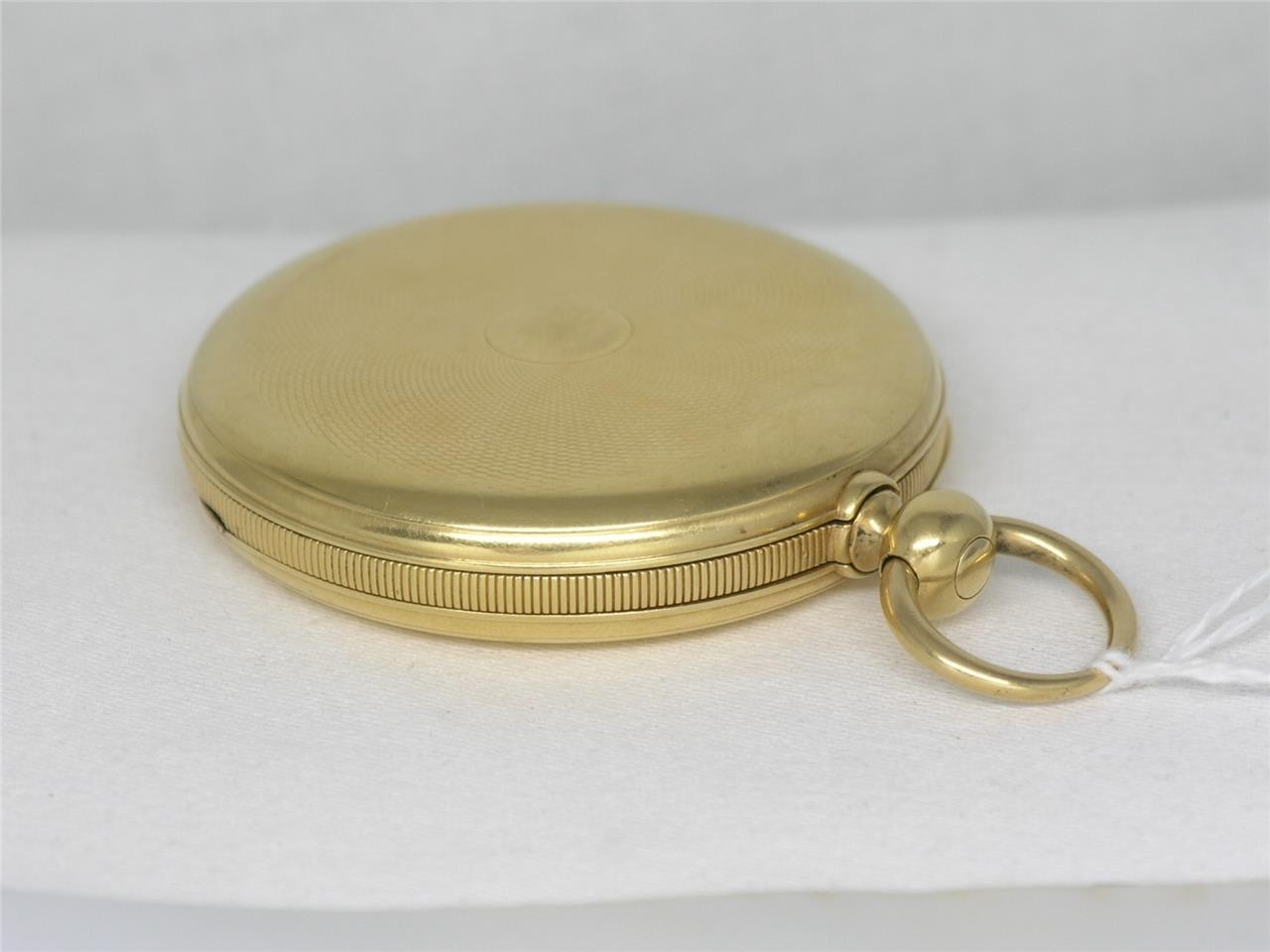 VERY RARE 55MM JULES JURGENSEN 18K KEY WIND 20 JEWEL POCKET WATCH, RUNNING!