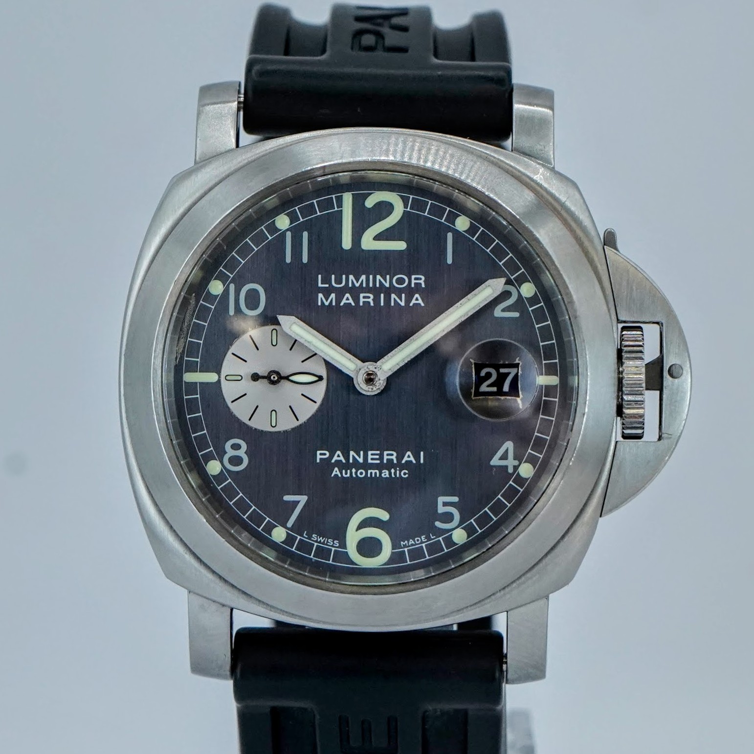 2011 Panerai Luminor Marina Automatic Watch PAM00086 Date 44mm Swiss S.S. B&P
