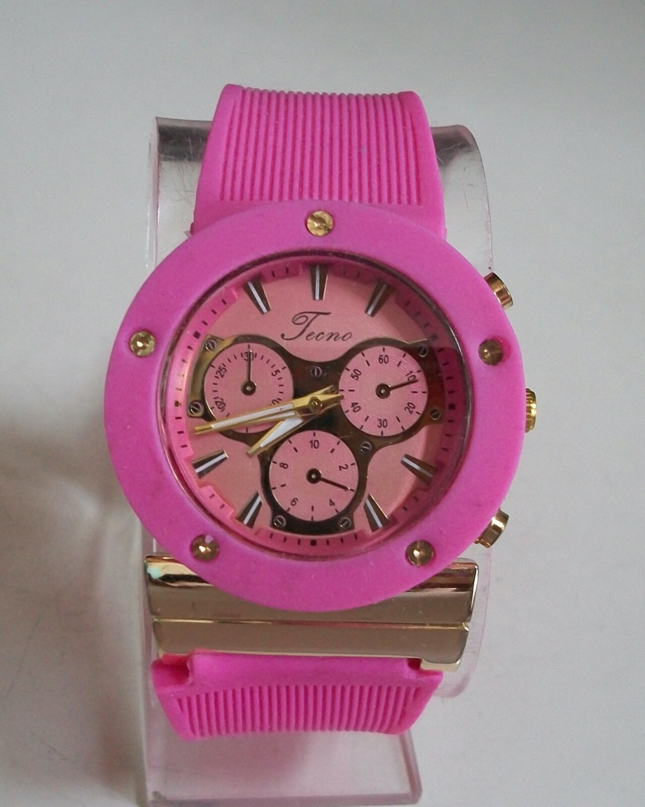 Unisex Pink, Brown, Mint, Blue, Gray,White Silicone Band Fashion Casual Watch
