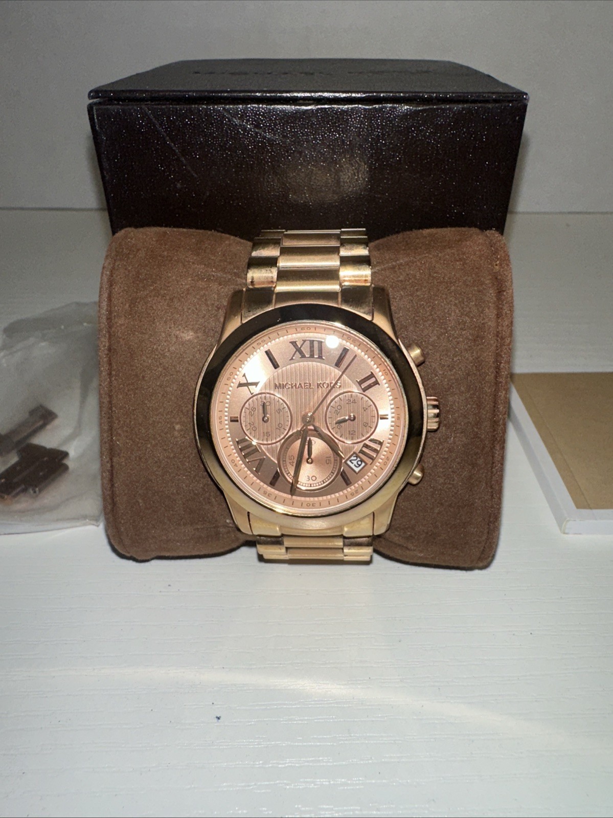 Michael Kors MK6275 Cooper Rose Gold Dial Rose Gold Chronograph Women’s Watch