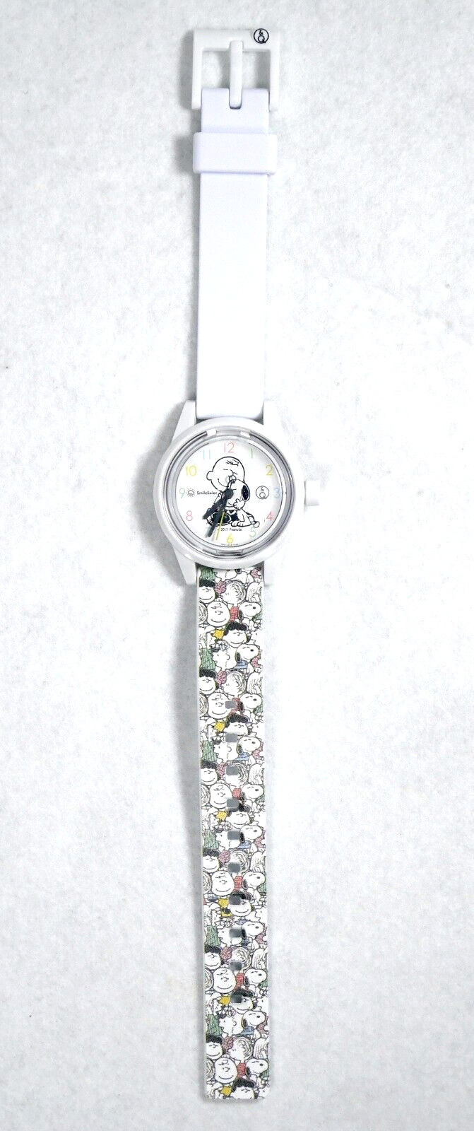 CITIZEN Q&Q Snoopy Charlie Brown Peanuts Watch RP01-806 White Solar Power