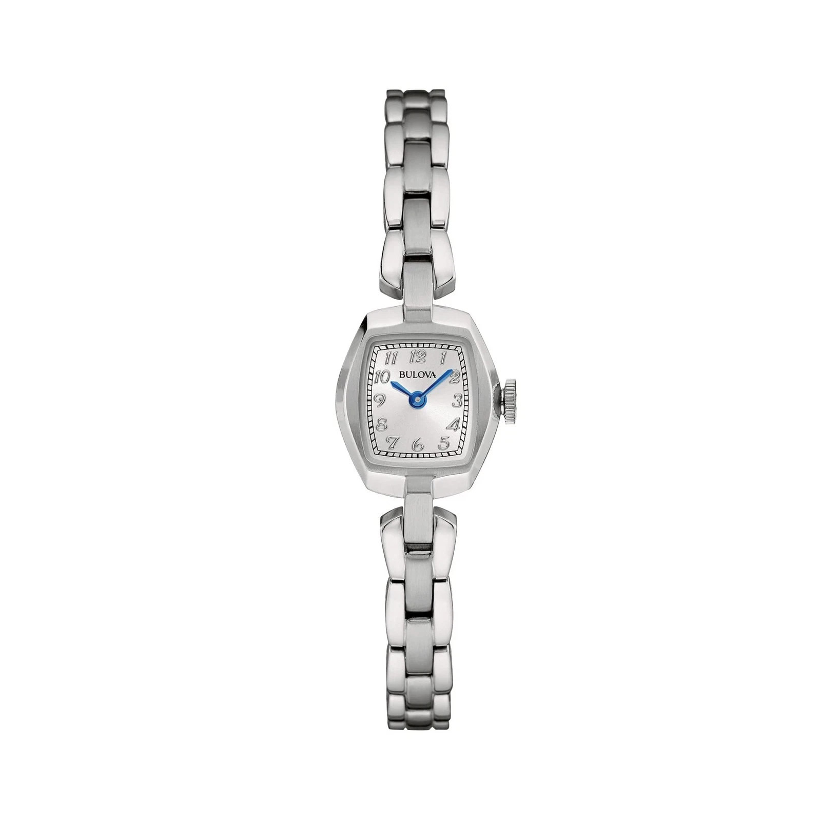 Bulova Ladies Classic Dress Mini 2-Hand Quartz Watch, Stainless Steel, Arabic