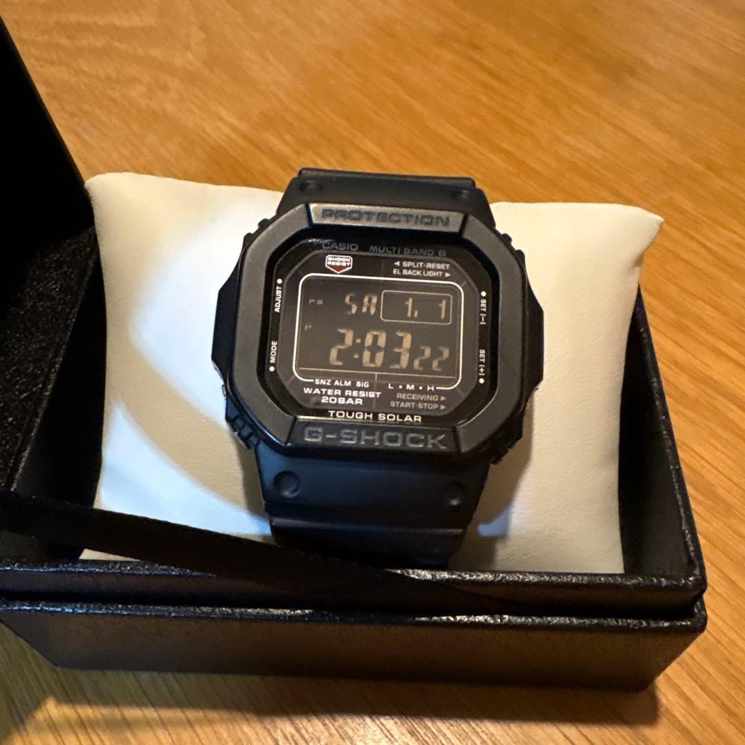 G-SHOCK GW-M5610-1BJF Radio-controlled solar-powered watch, working condition.