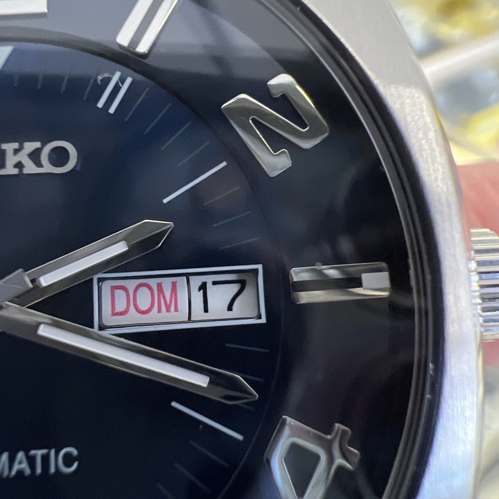 Authentic Seiko Dealer 💯Recraft Series Automatic Blue Dial Brown❤️SNKN37!
