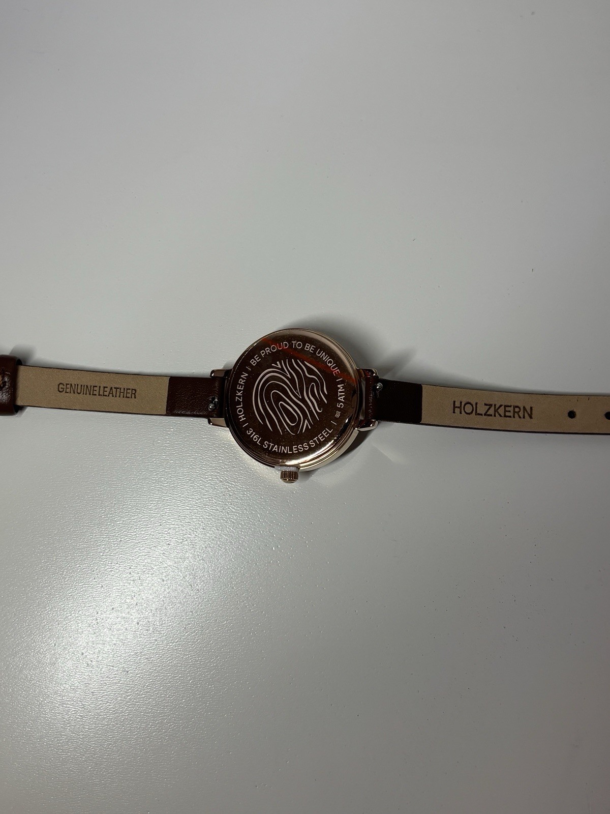 Holzkern Shirin Walnut & Rose Gold Women’s Watch New In Box Never Worn