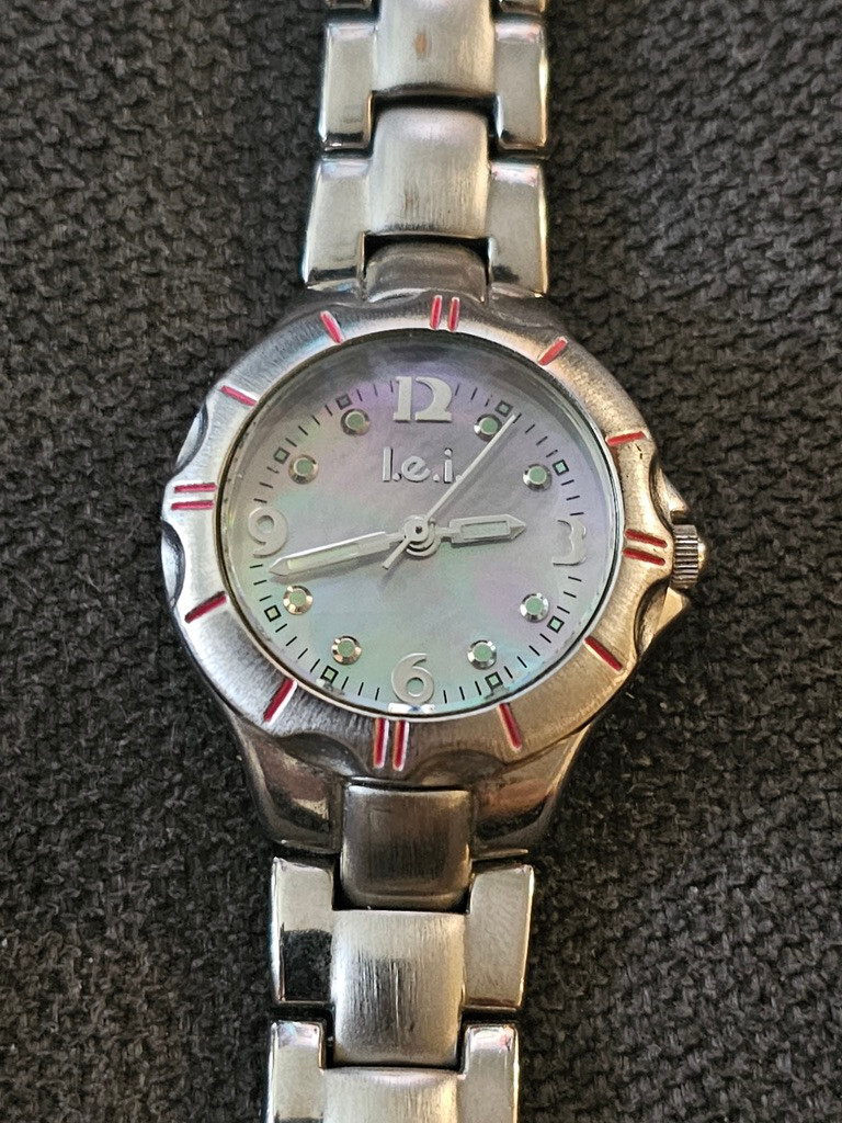 Ladies L.E.I. Quartz Watch With Mother Of Pearl Dial. V248