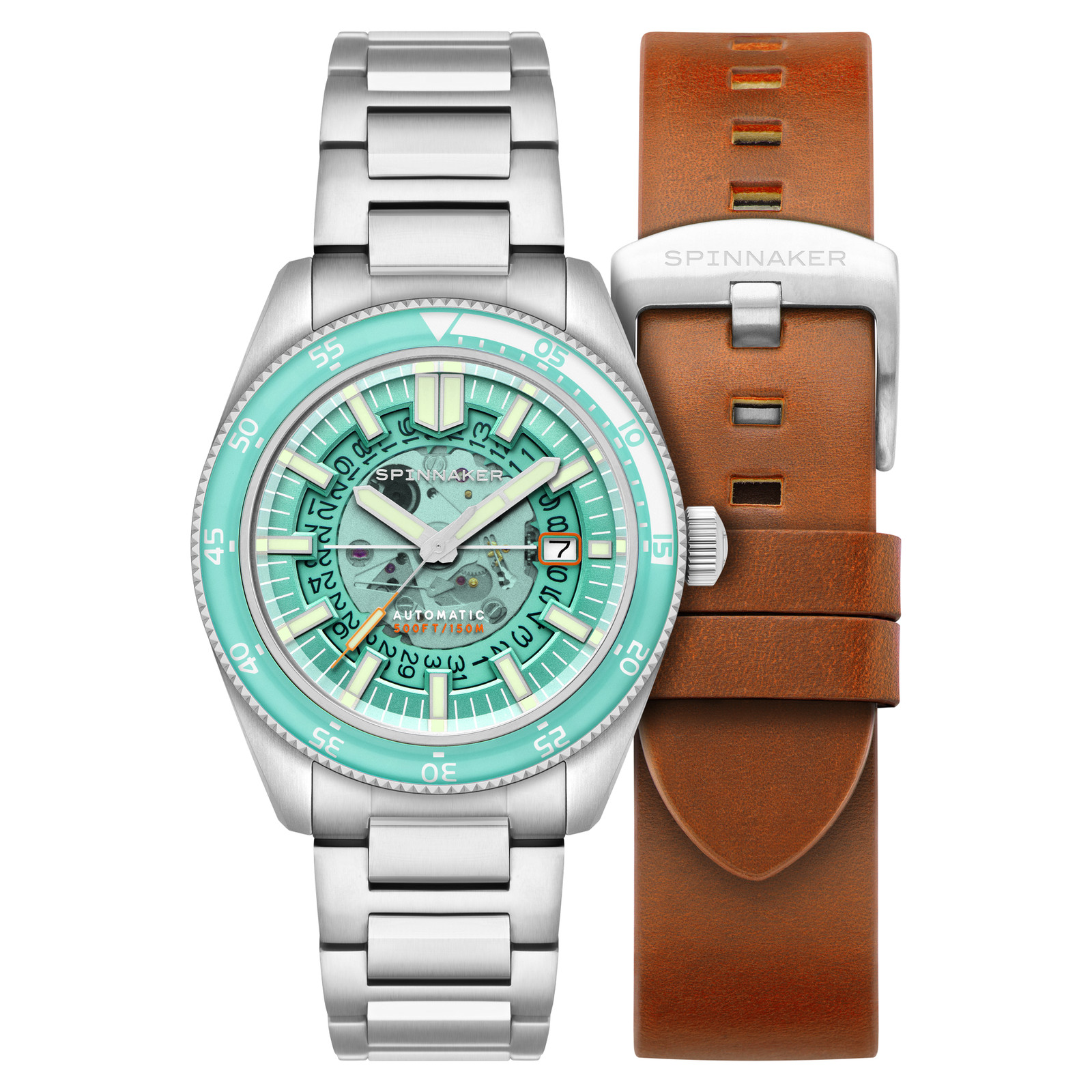 Spinnaker Fleuss Stainless Steel 43mm Japanese Automatic Wristwatch SP-5118-44