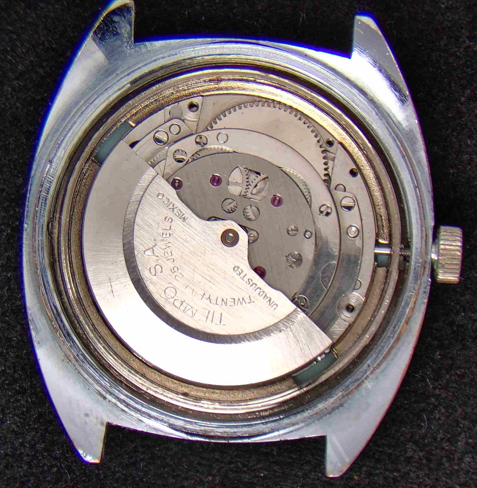 Steelco Silver Brushed Dial Men’s Automatic Vintage Watch — Working