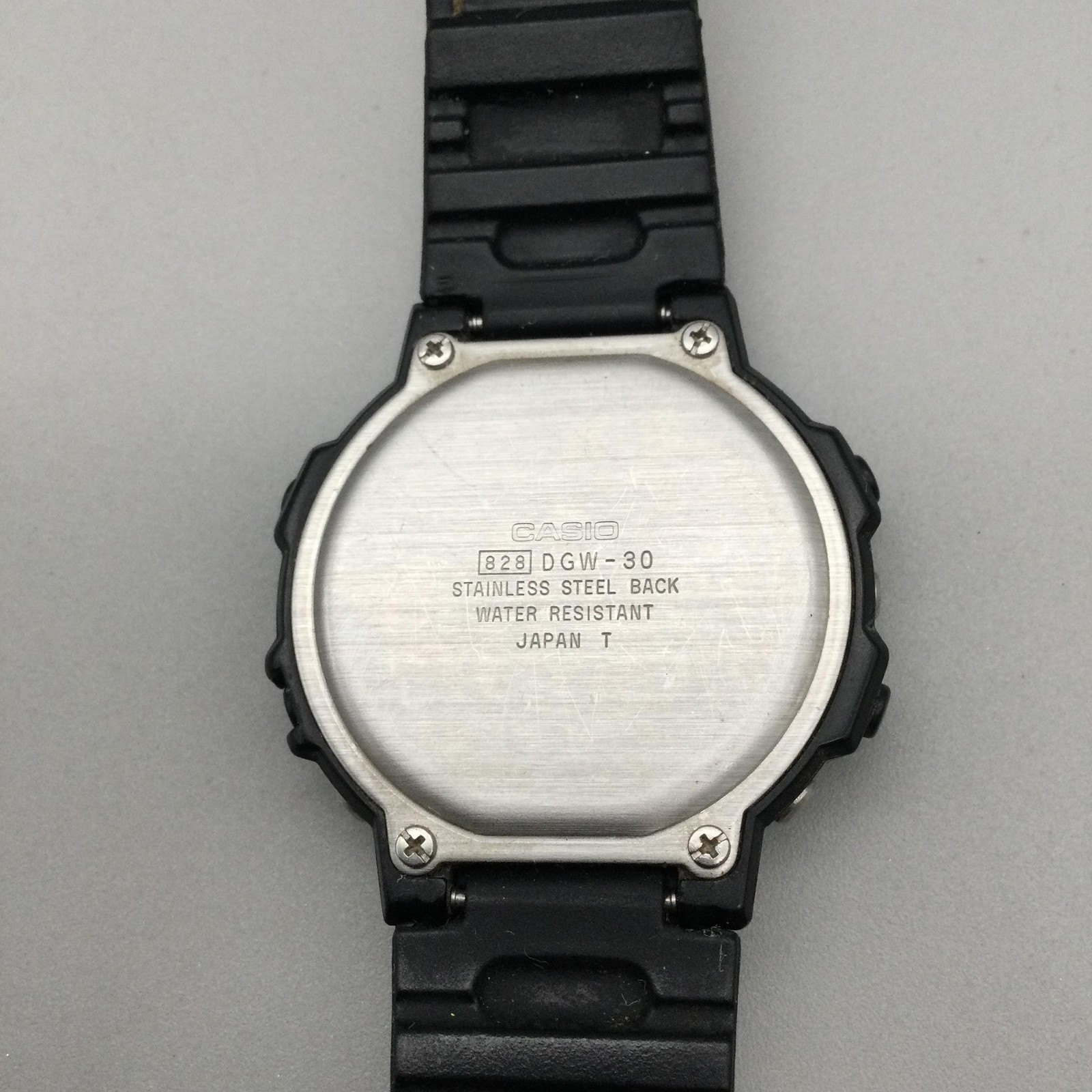 Vintage Casio 828 DGW-30 Mens Watch 39mm Black Digi Graph Digital New Battery