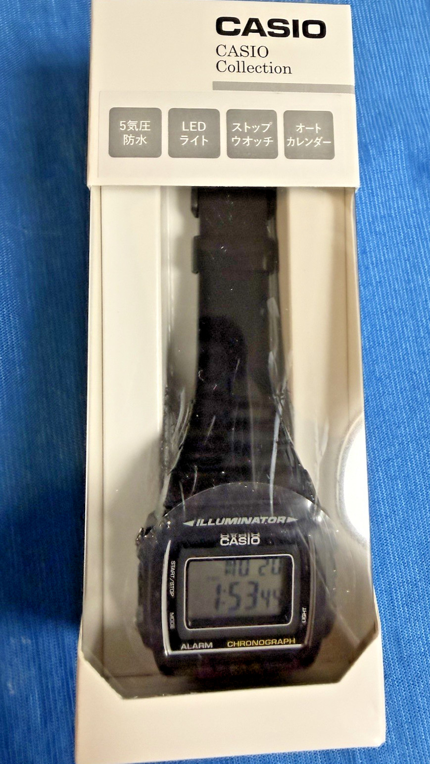 Casio Digital Watch W-215H-1AJH Black Square 40.7mm [US STOCK] JDM Import NEW
