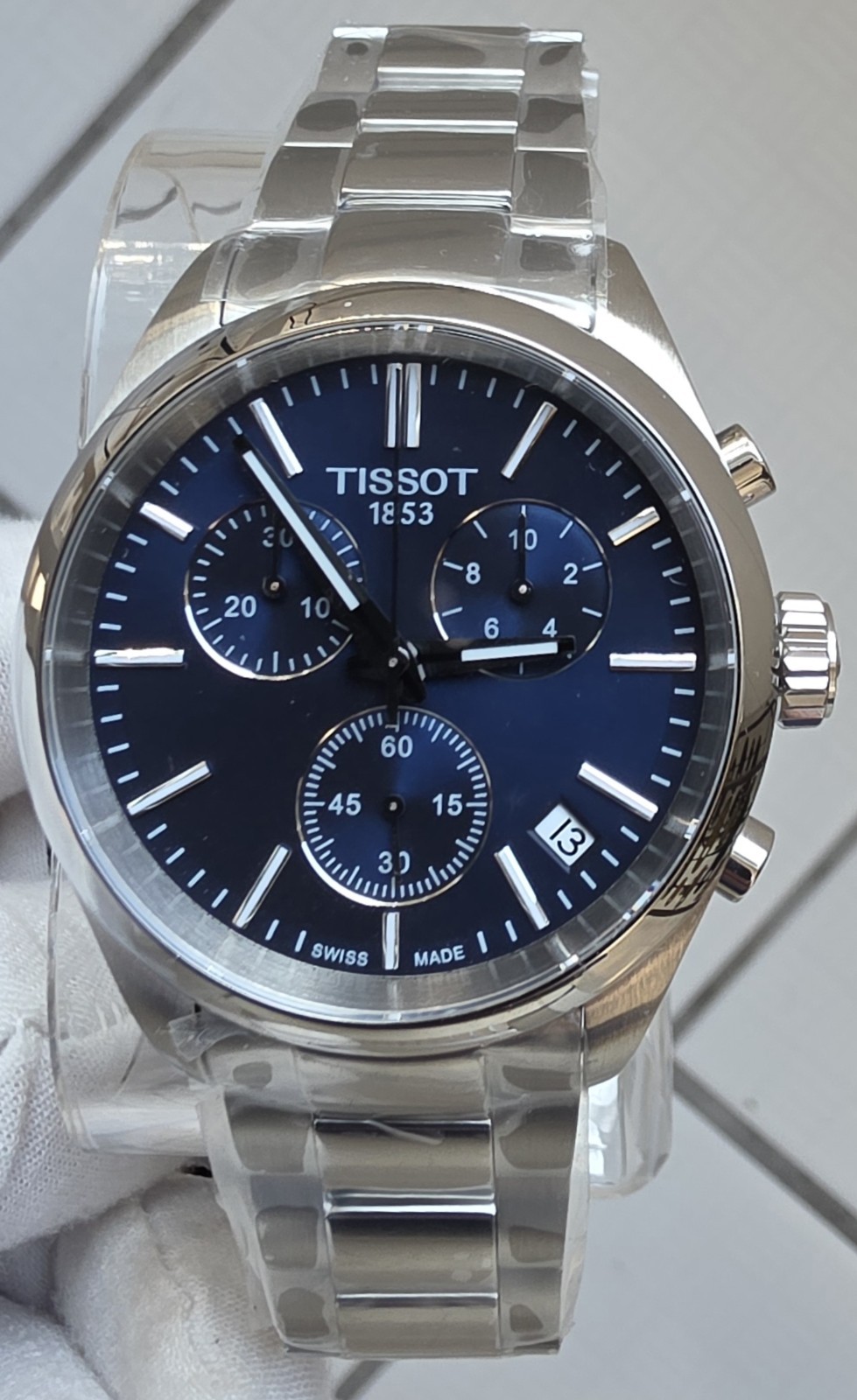 Tissot PR 100 Chronograph Quartz Blue Dial Men’s Watch T150.417.11.041.00