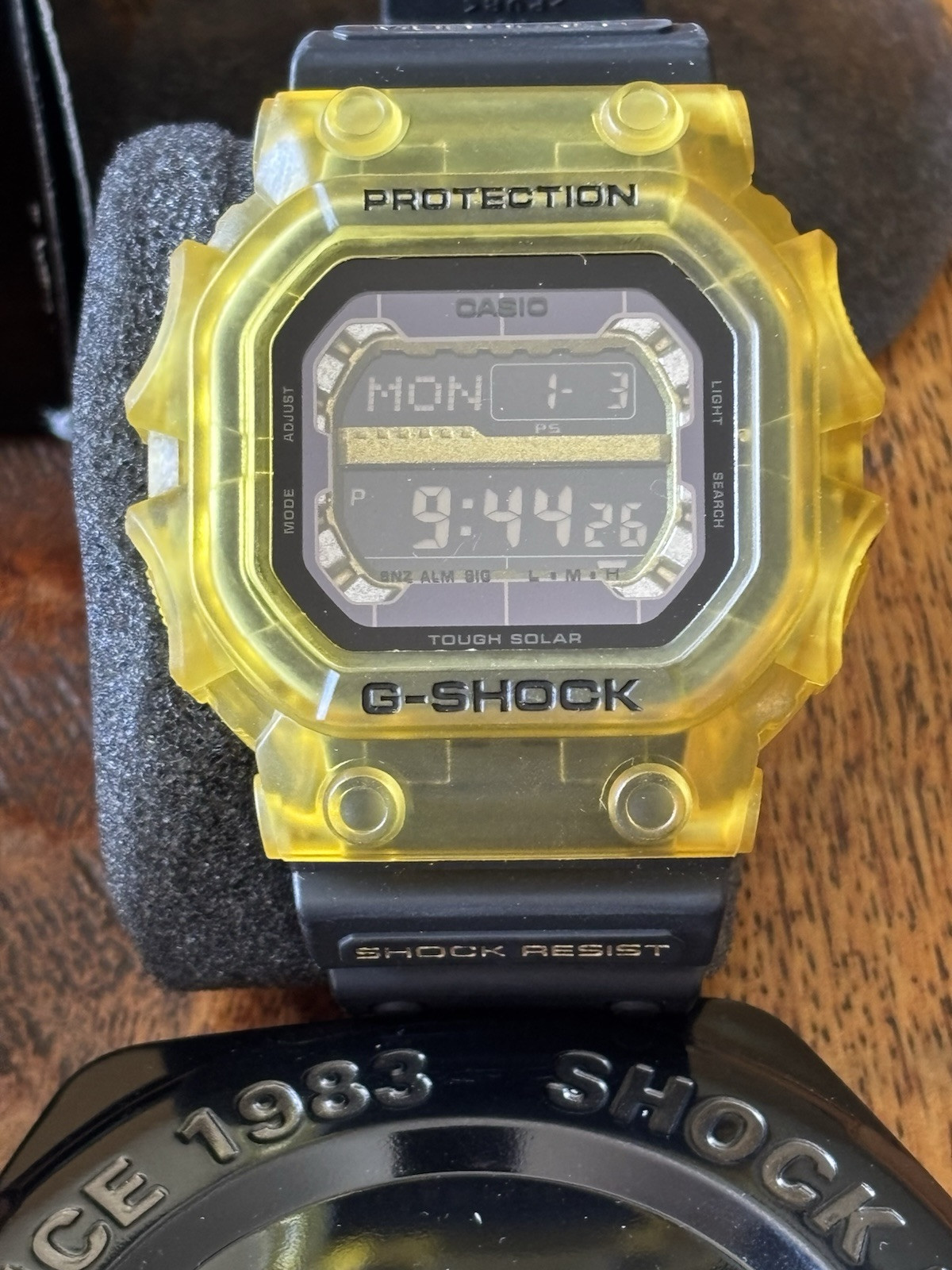 Casio G-shock GX-56BB YELLOW Bumble Bee Transparent Custom Blk Buckle + Custom