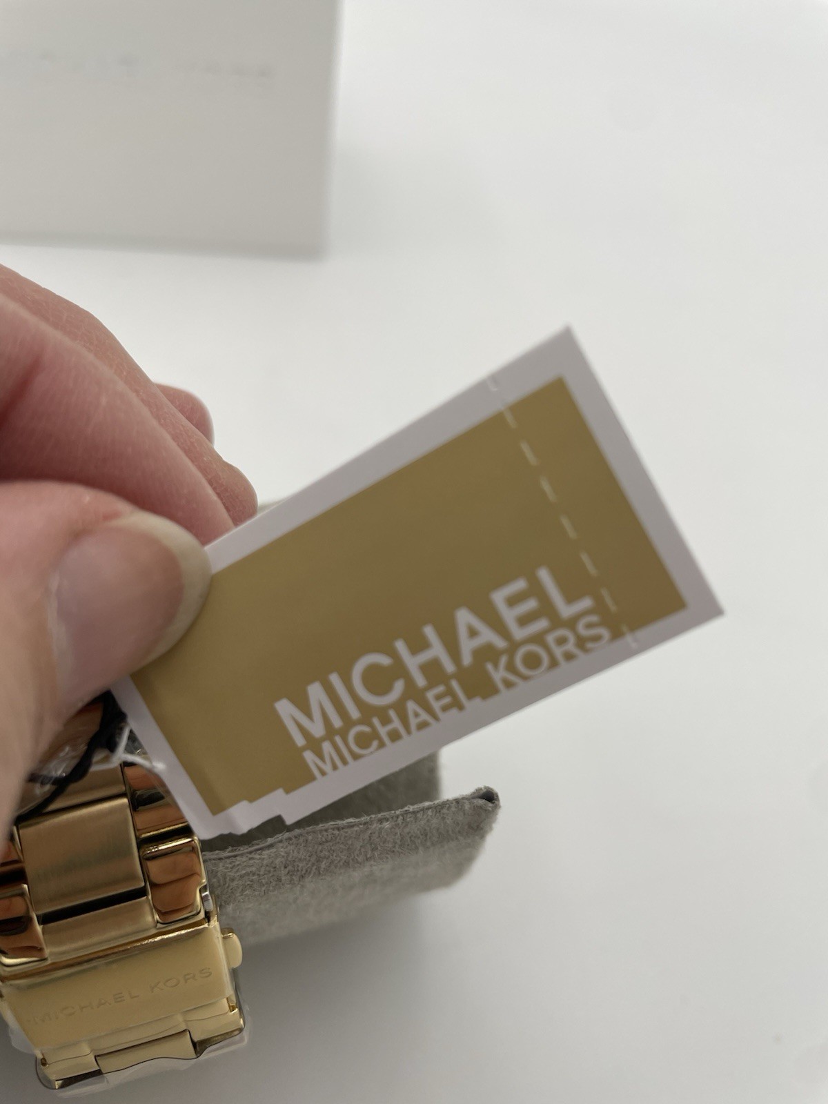 MICHAEL KORS Gold Pave Women’s Watch WREN Stainless Steel and Pave Crystal watch