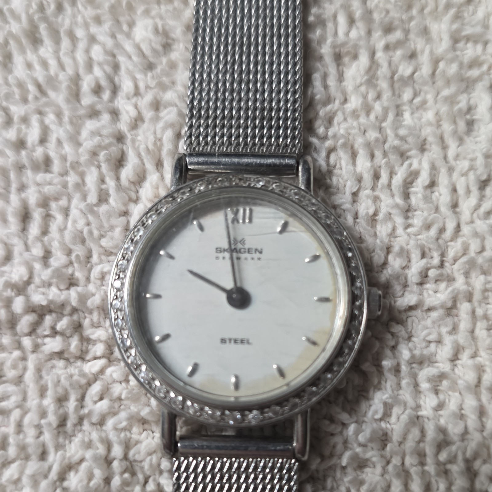 Skagen Women’s Analog Quartz Dress Watch Silver Stainless Steel Mesh Band