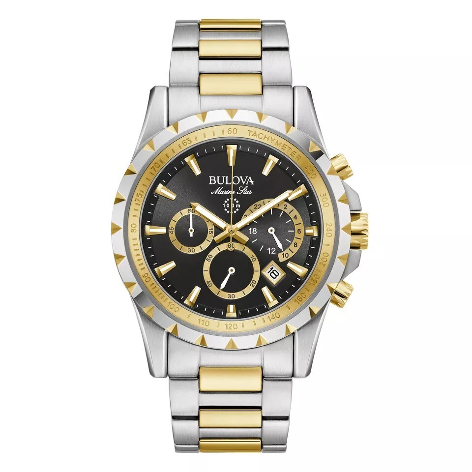 Bulova Marine Star Two Tone Men’s Quartz Watch 98B433