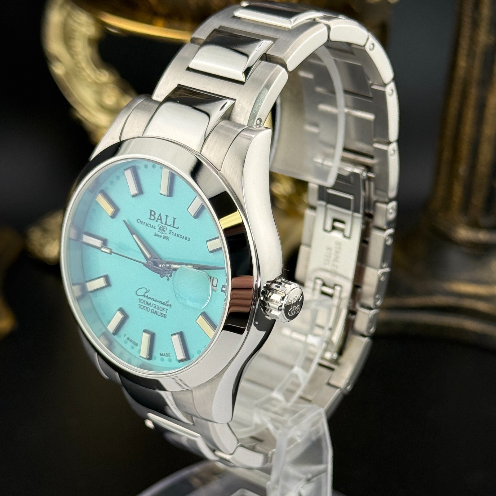 BALL Engineer III Marvelight Chronometer 40MM Turquoise Dial NEW 2026 Full Set