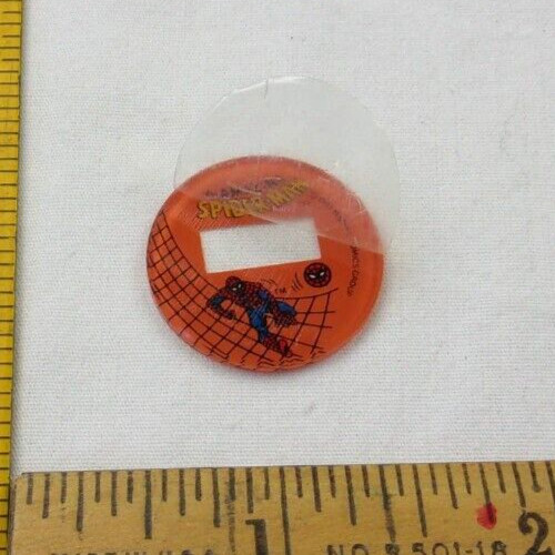 The Amazing Spiderman 1981 wristwatch face plate w/ cover unused for digital