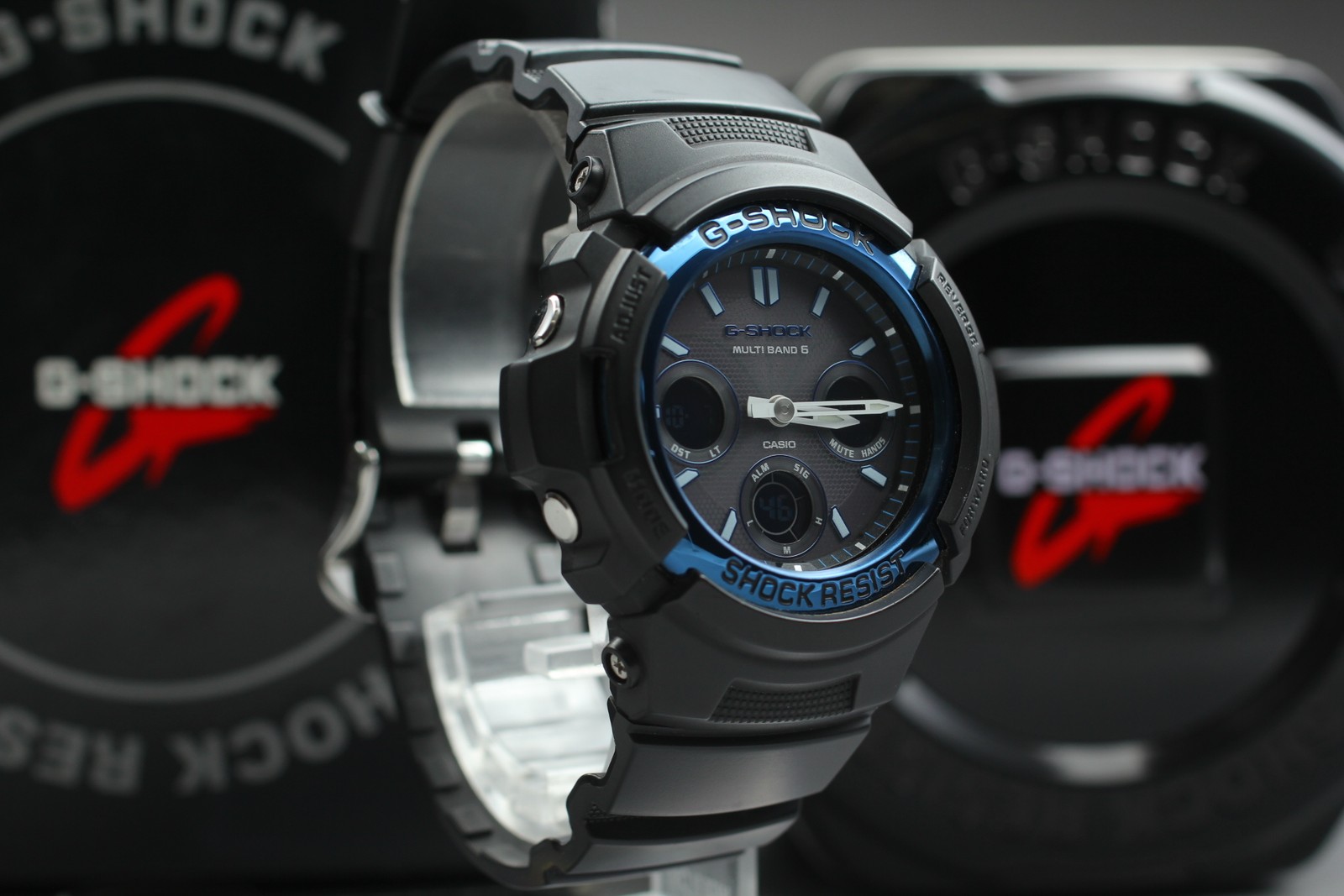 [Near MINT Box] CASIO G-SHOCK AWG-M100A Blue Men’s Quartz Watch From JAPAN