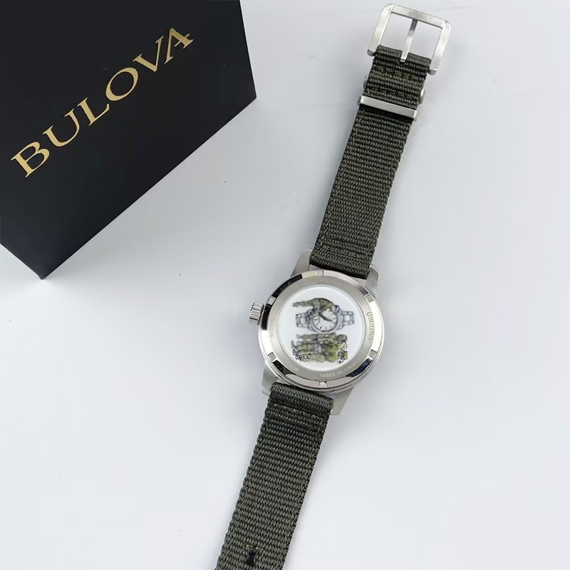 Bulova New Men’s VWI Special Edition Black Dial 96A259 Automatic Hack Watch 38mm