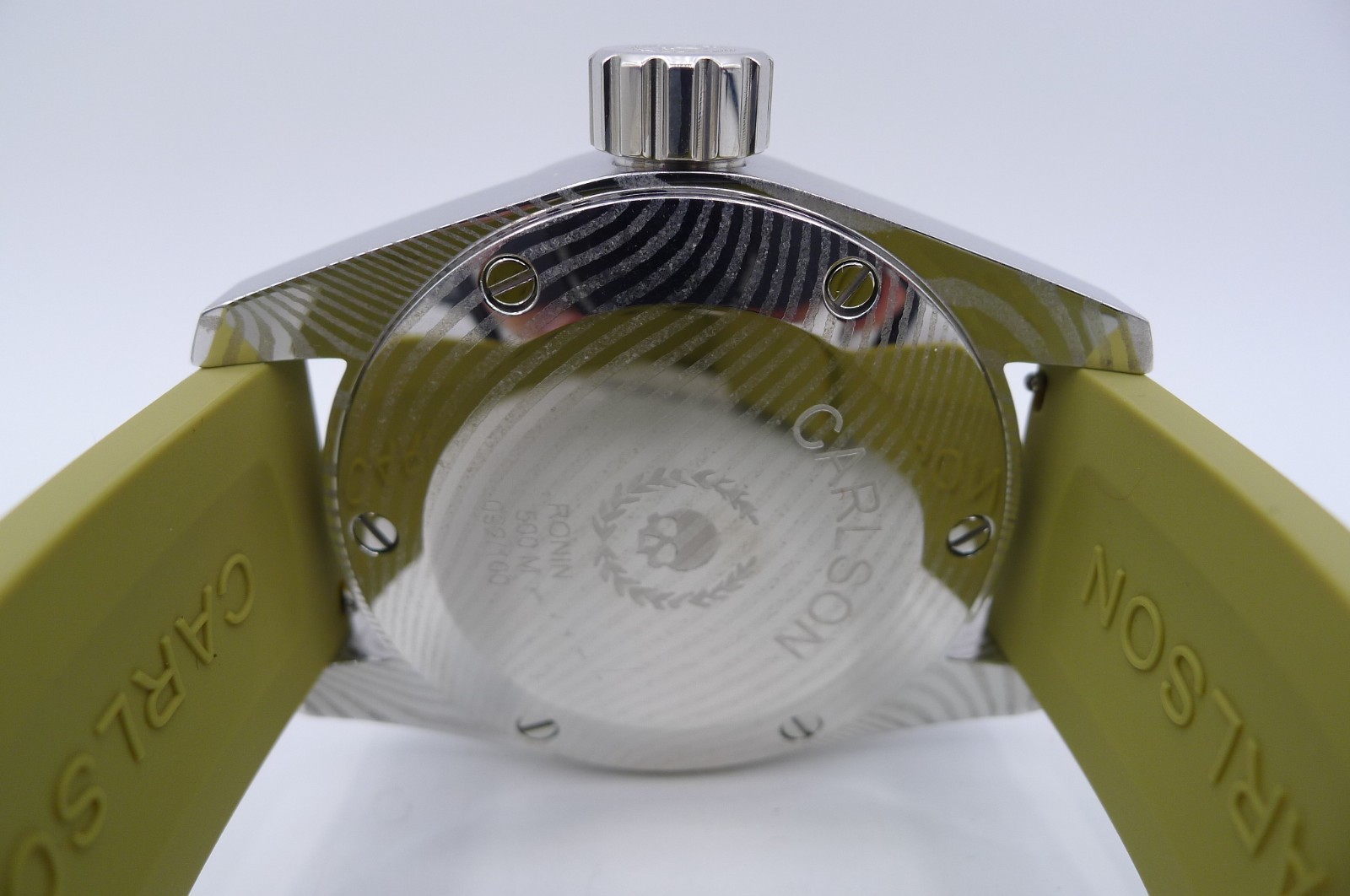 CARLSON RONIN 500M DAMASCUS STEEL DIVER SWISS ETA 2824 47MM VDB KAVENTSMANN NEW