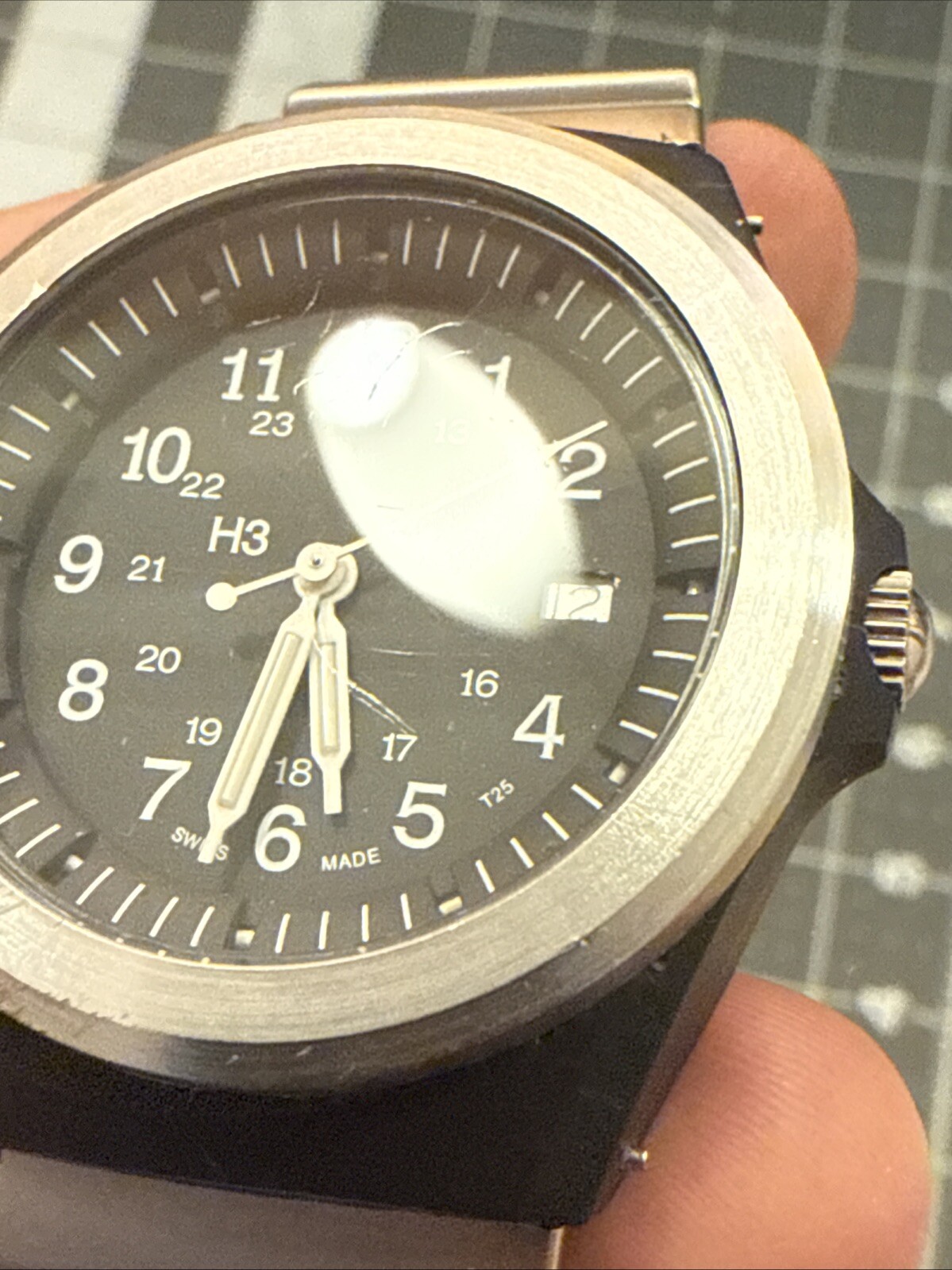 Men’s military watch – Traser H3 P59 I3 Army Mil-Spec w Tritium resin new batter