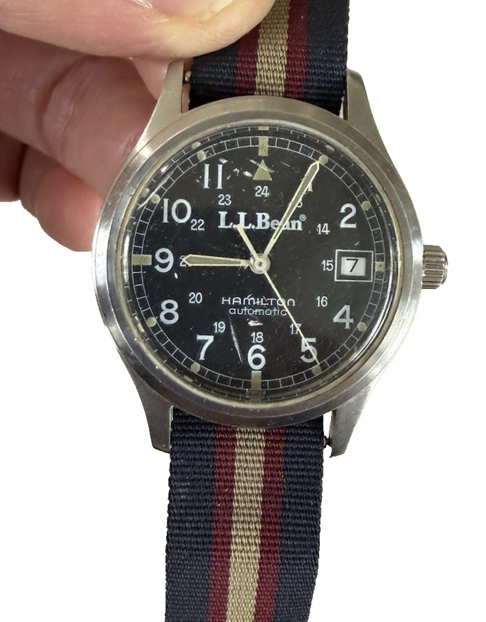 Vintage 1991 Hamilton Automatic LL Bean 9721 Men’s 35mm Field Watch Ltd Edition
