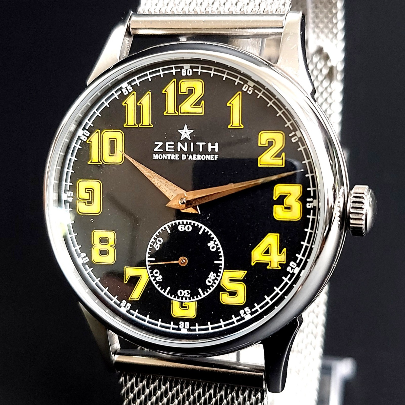 Vintage Marriage Swiss Watch with Zenith Movement Men’s Wristwatch Serviced