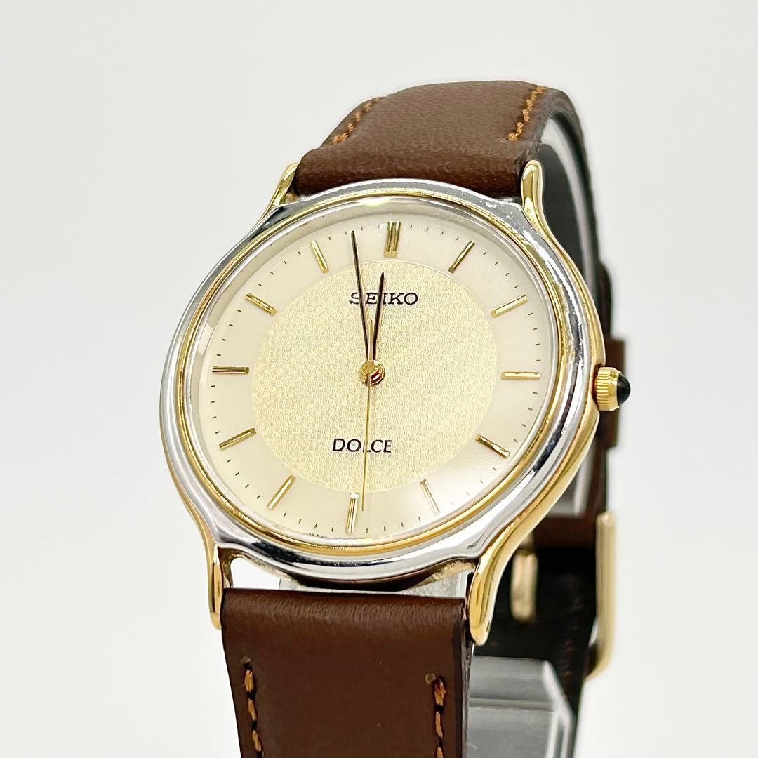 Seiko Dolce 5e61-0a20 Quartz Gold Tone 1.34 Watch