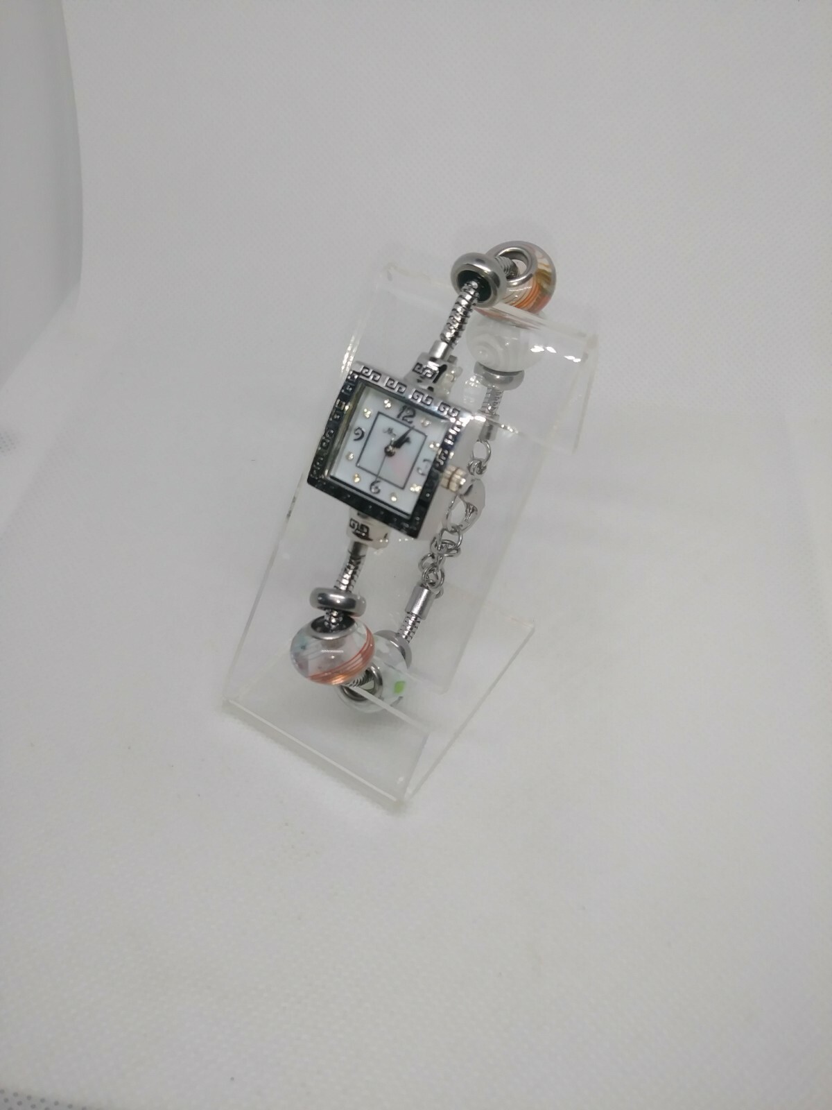 Mon Amie Mother Of Pearl Dial Stainless Steel Women’s Watch New Battery