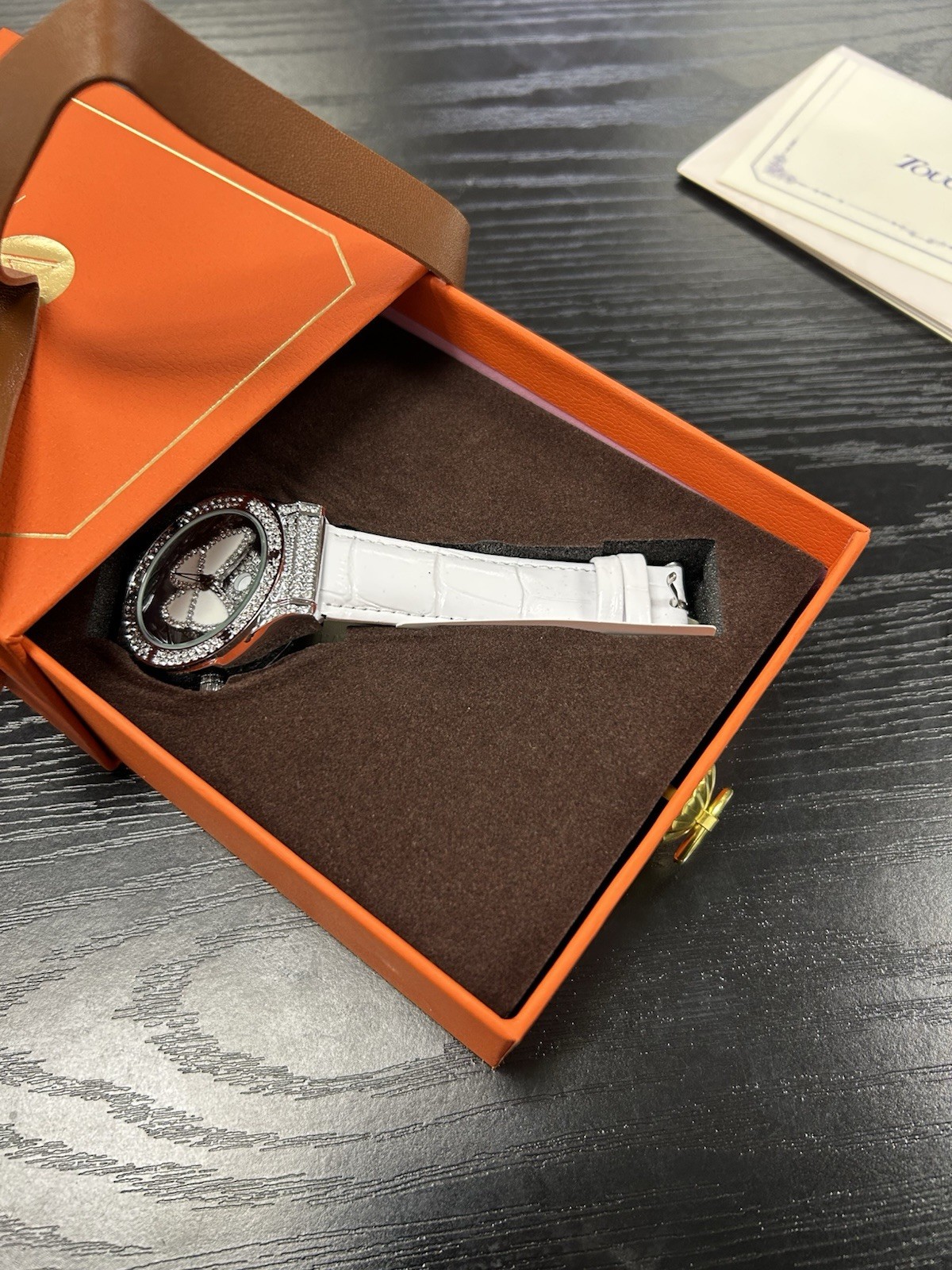 Touchon Wrist Watch For Women, Spinning Butterfly Part,