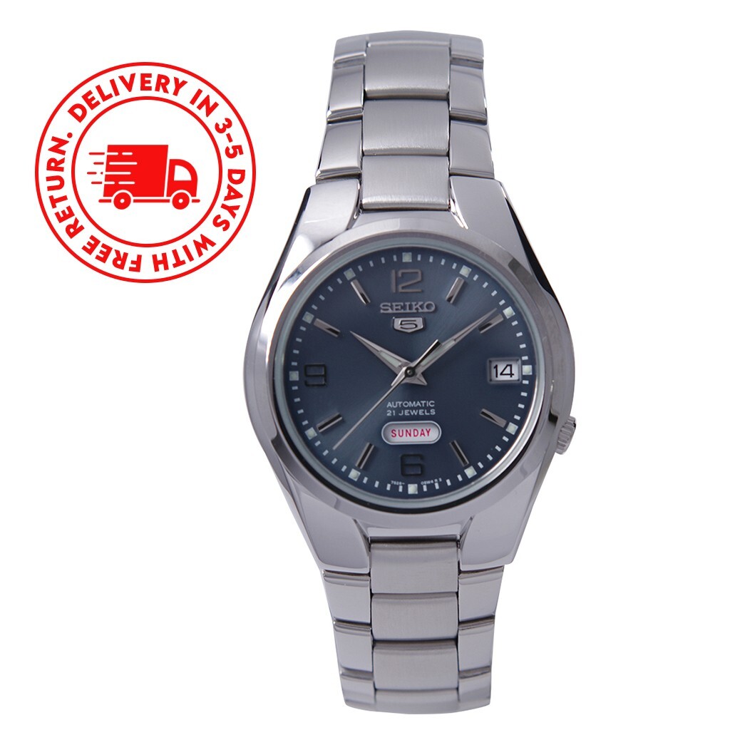 Seiko 5 Automatic 21 Jewels Stainless Steel Gray Dial SNK621K1 Analog Mens Watch
