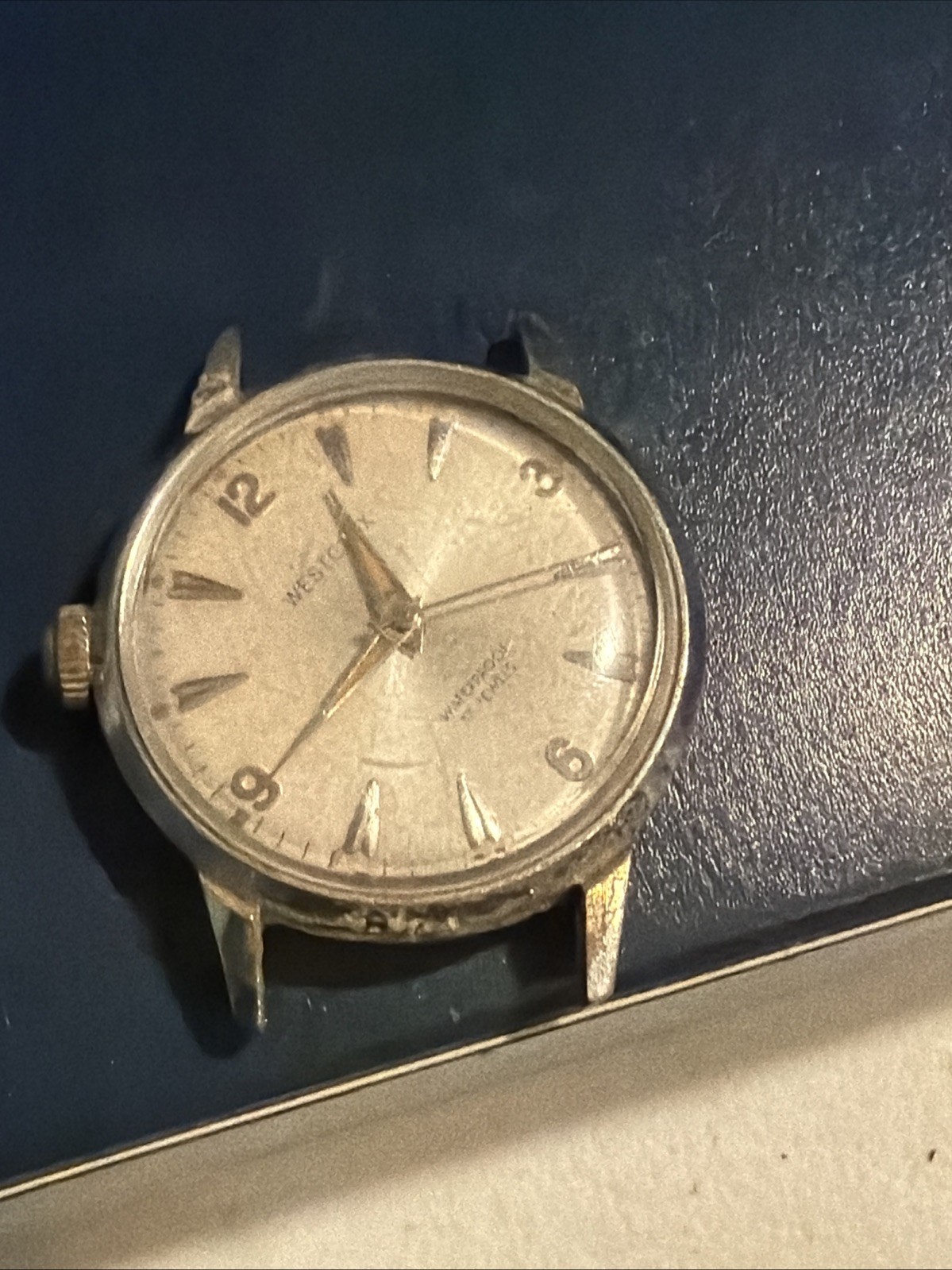 Vintage Westclox 17 Jewel Men’s Watch Running For Restoration Z13