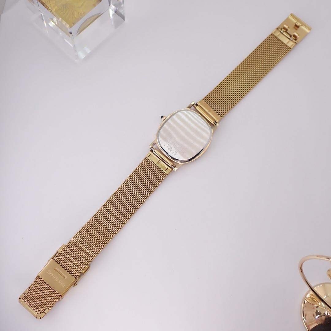 SEIKO Dolce 6030-5410 Quartz Unisex Watch Gold Oval 1981 New Battery Japan