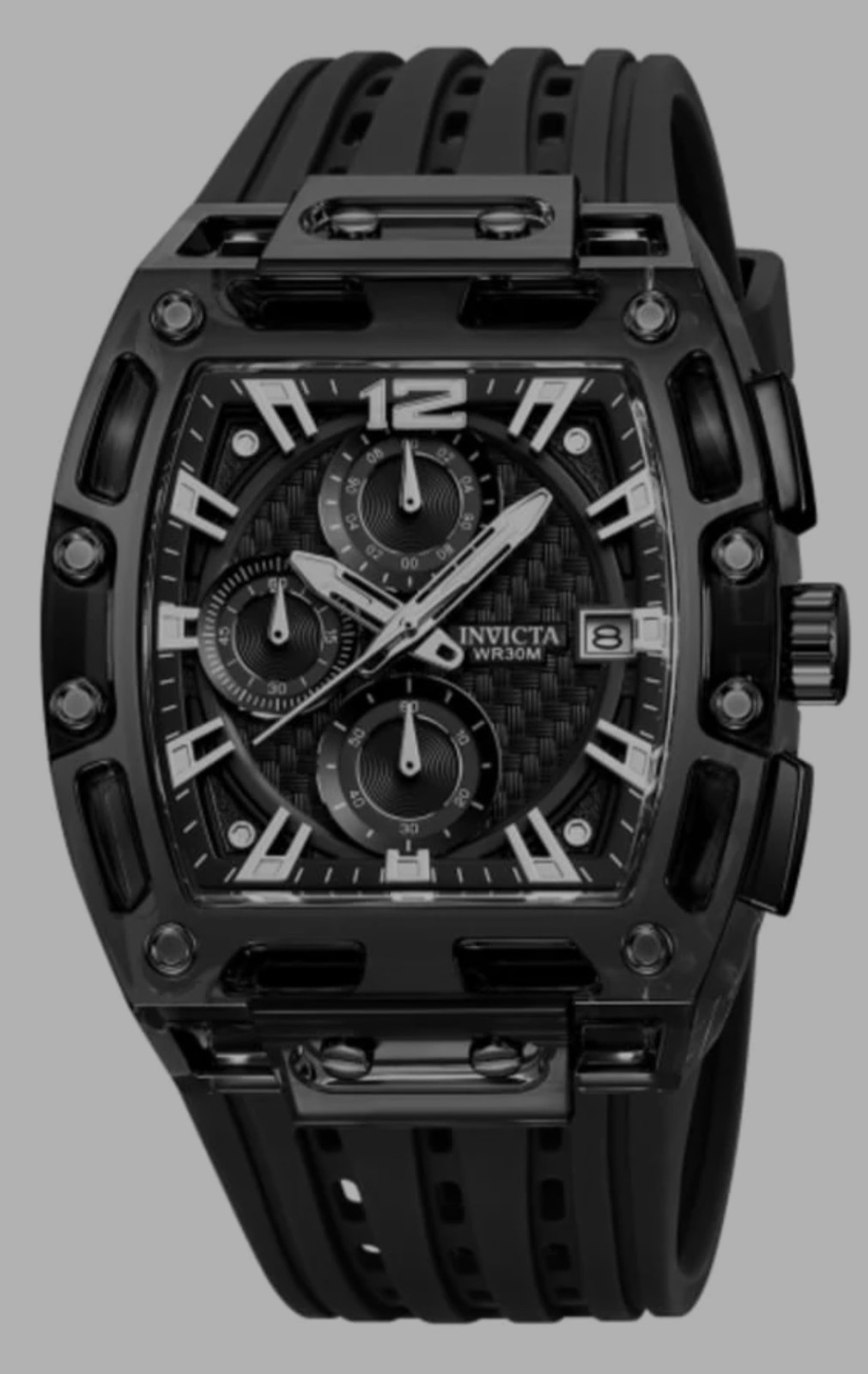 Invicta S1 Rally Men’s 42mm Black carbon ￼Chronograph Watch Model 70146 – NEW
