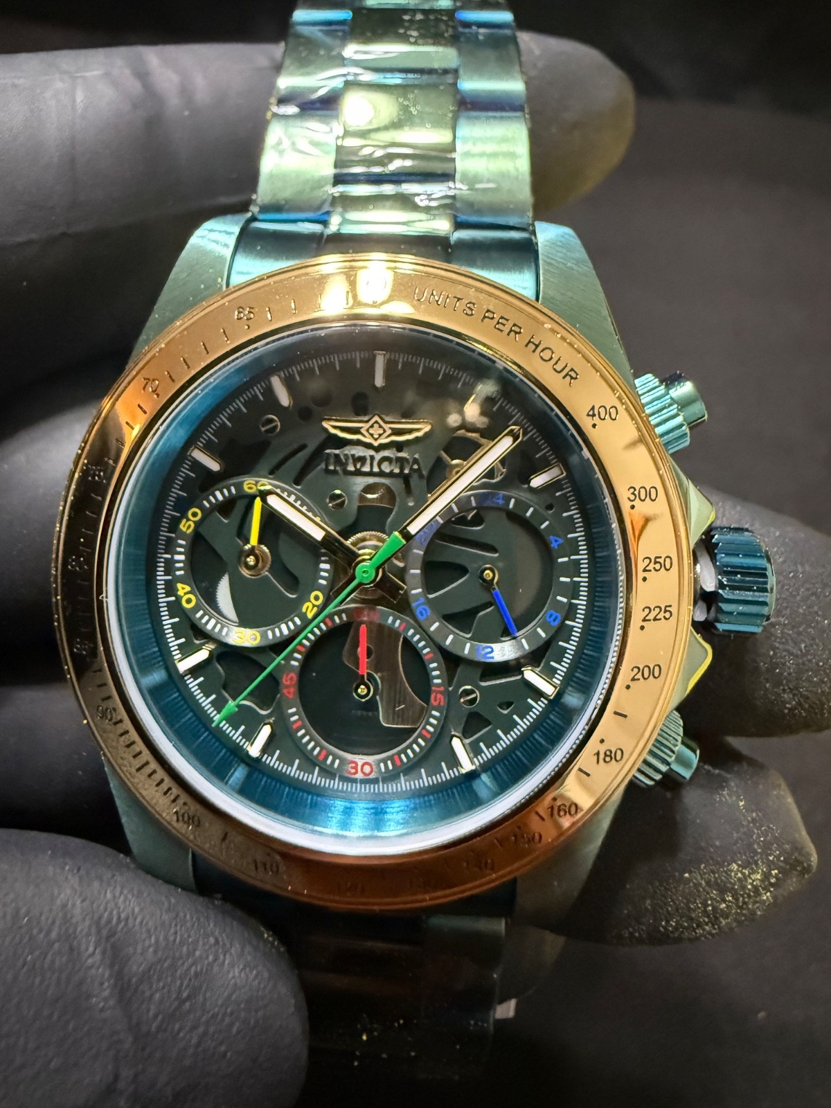Invicta Speedway Stratacore Men’s Watch – 40mm, Green (51034) NIB