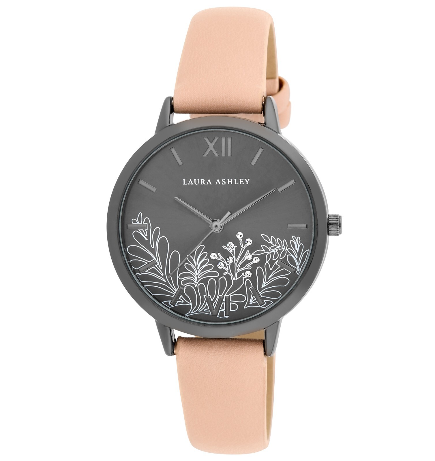 Laura Ashley Women’s 35mm Owain Diamond Dial Strap Watch (LA2082)