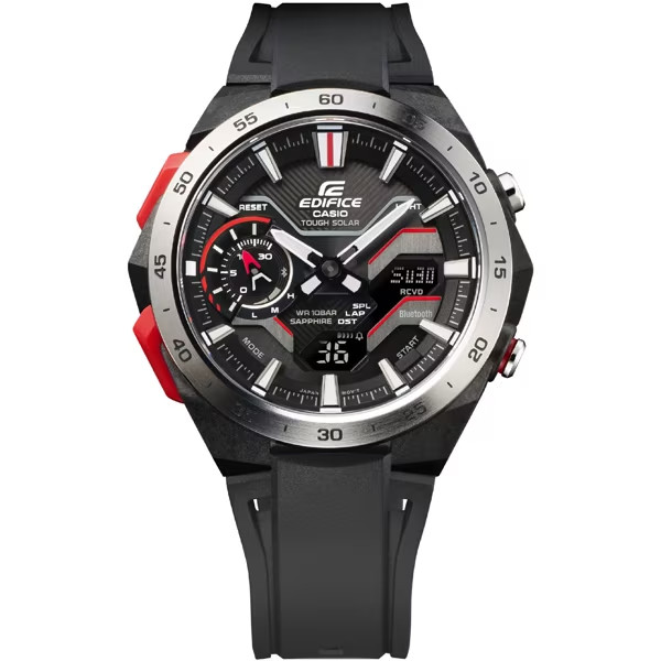 Casio EDIFICE ECB-2200YP-1AJF Windflow Digital Analog Men’s Rubber Band Watch