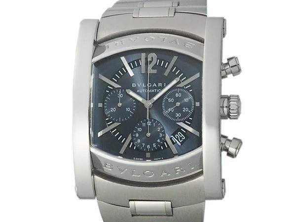 Bvlgari Assioma Chronograph Ref. AA48C14SSDCH Navy Dial 38mm Automatic Men’s