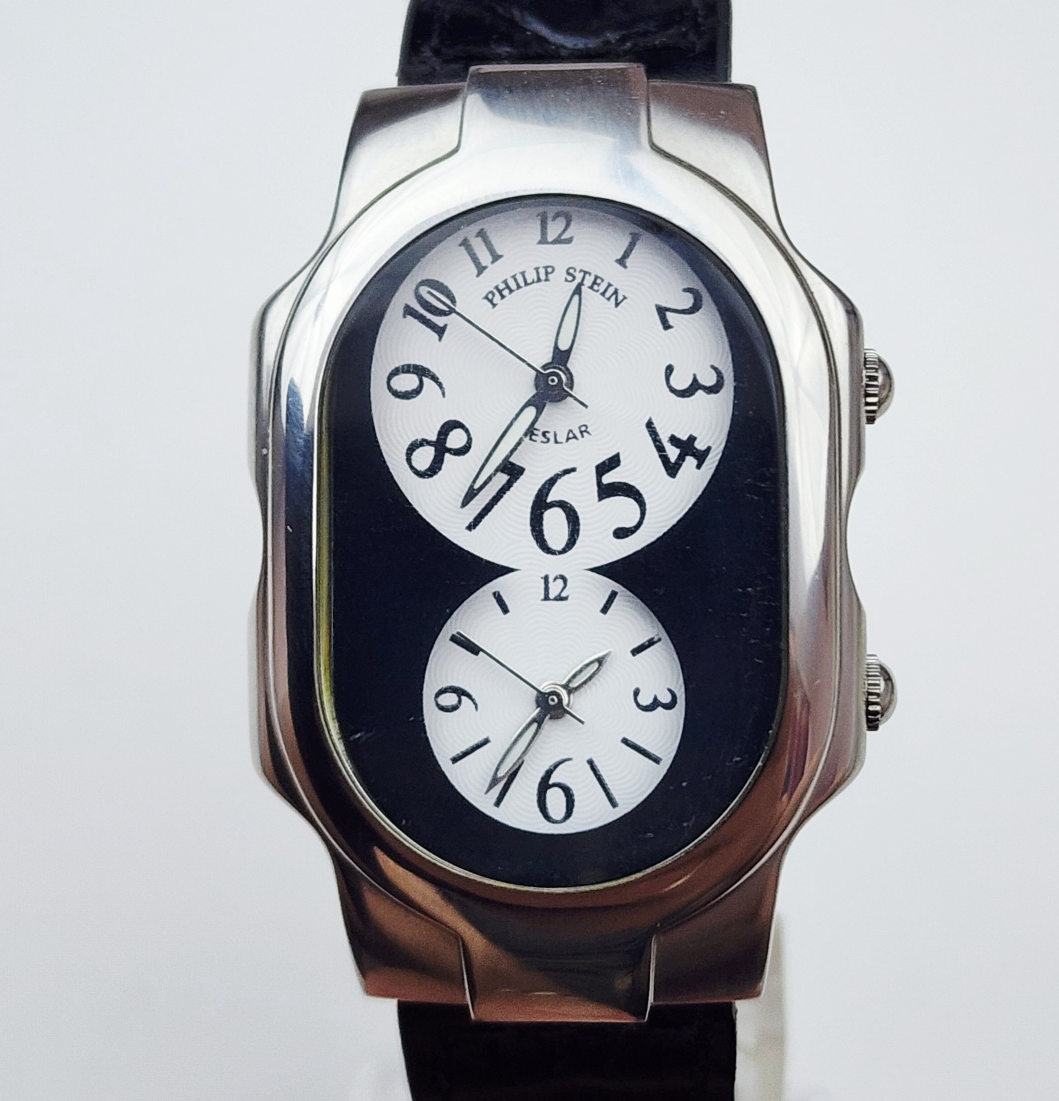Men’s TRAVELER Watch PHILIP STEIN “Teslar”. Dual Time