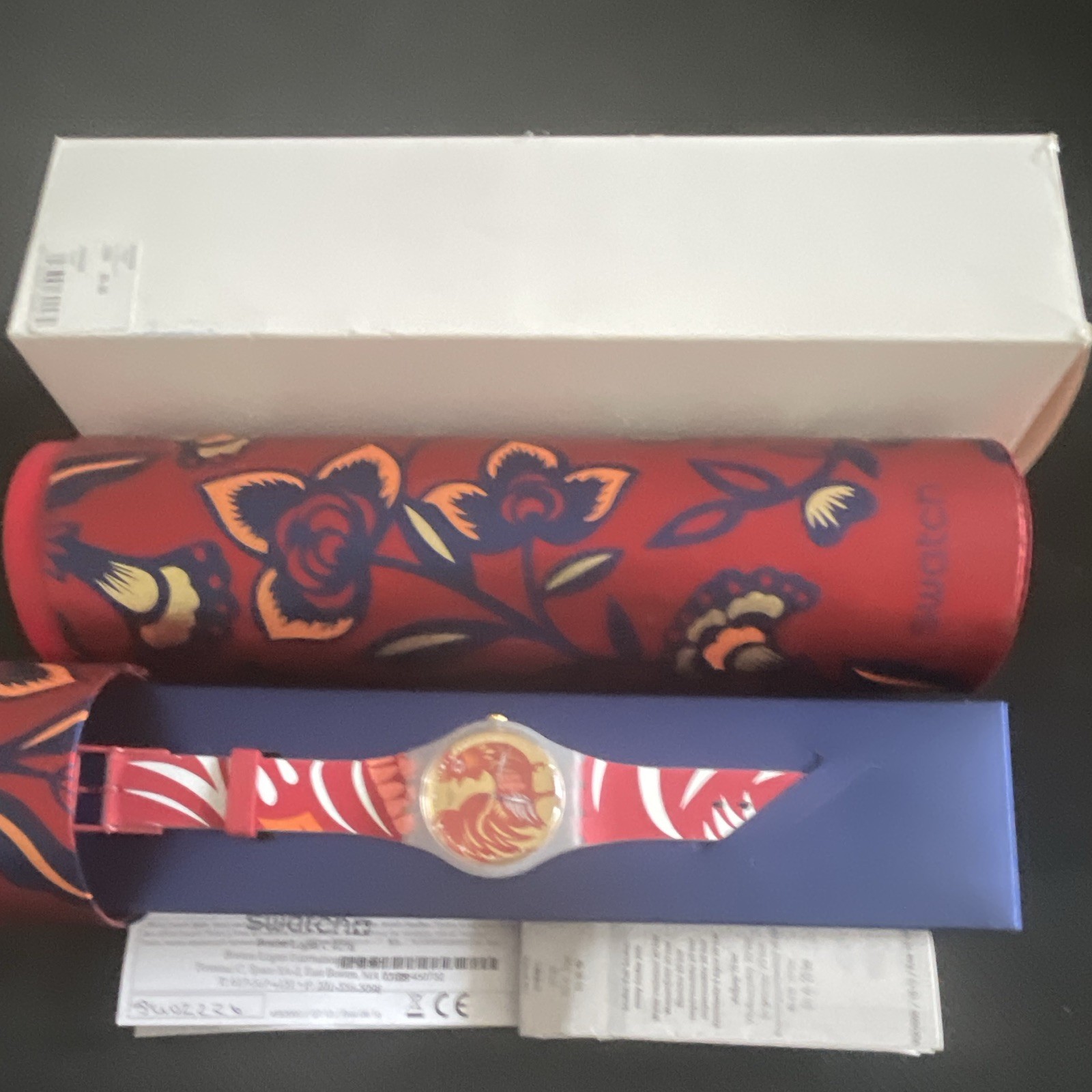 Swatch SUOZ226 Rocking Rooster New Complete Box/Papers