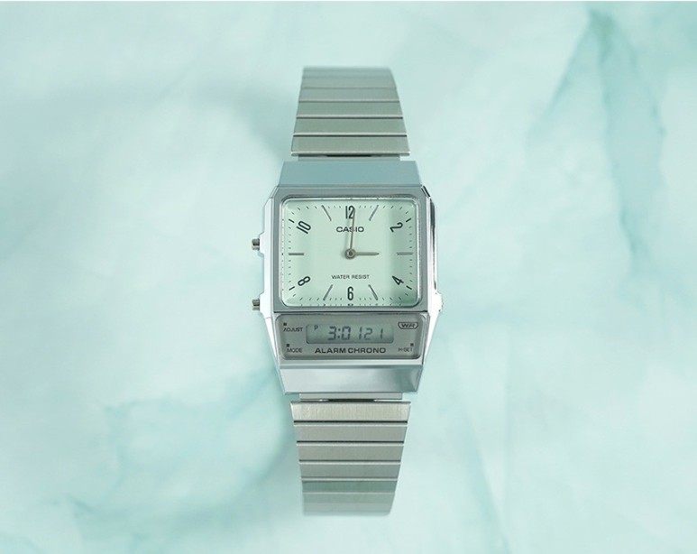 CASIO RETRO SERIES ANALOG DIGITAL UNISEX WATCH AQ-230, AQ-800 4 COLORS