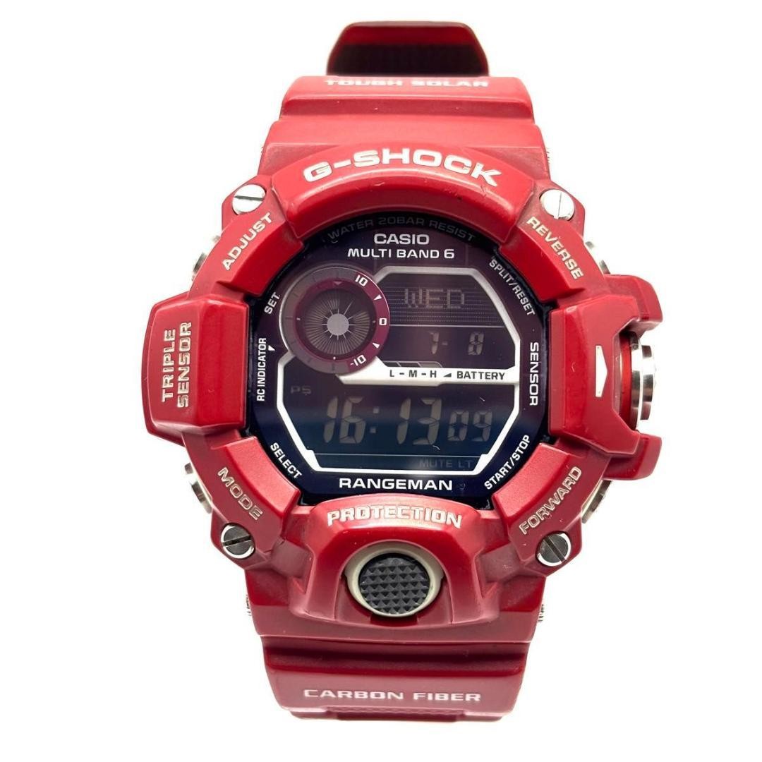 Casio G-SHOCK Rangeman GW-9400RDJ-4JF Red Used from Japan