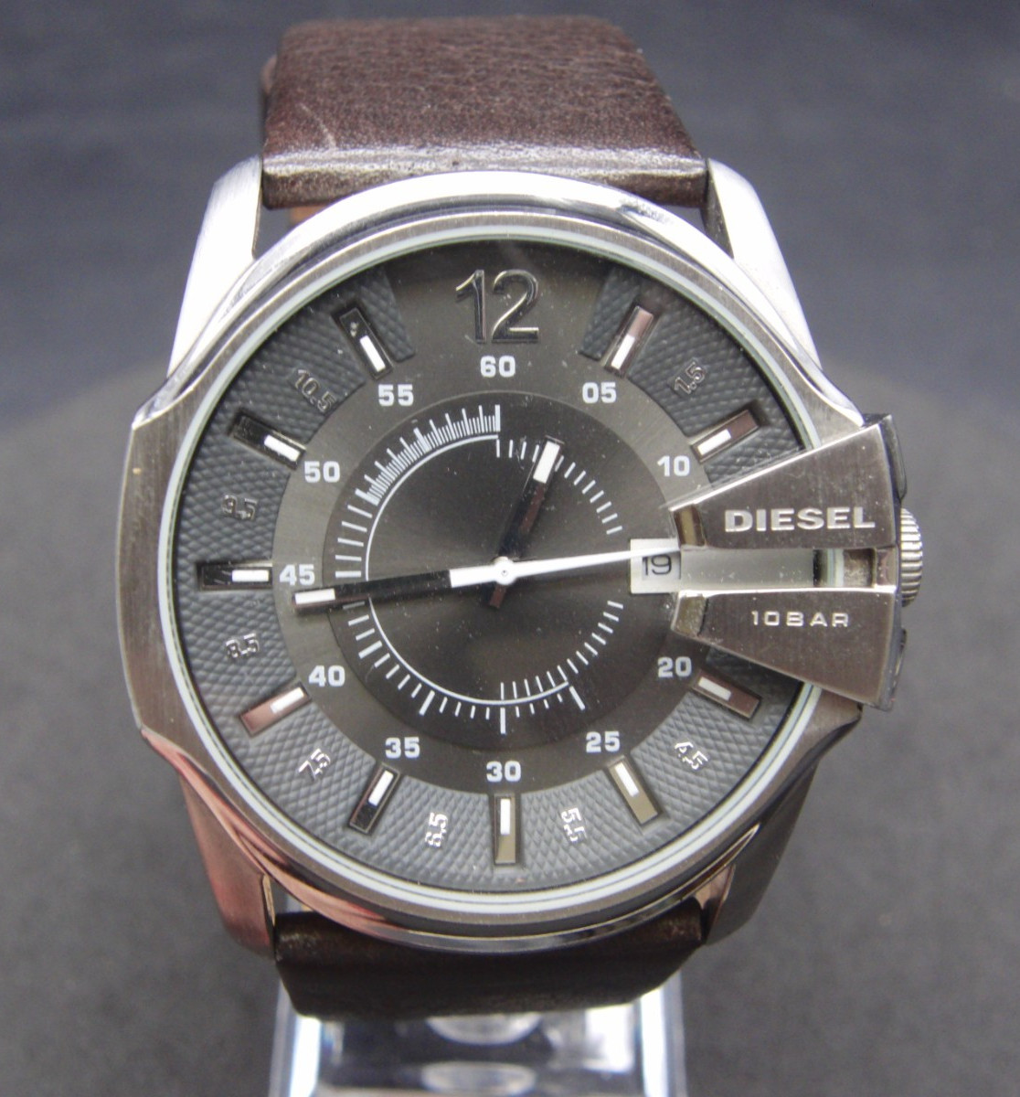 Diesel DZ-1206 111306 10BAR Stainless Steel Watch Men’s Watch Leather strap